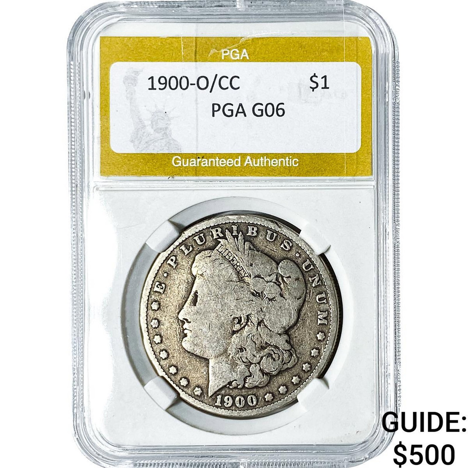 1900-O/CC Morgan Silver Dollar PGA G6: 1900-O/CC Morgan Silver Dollar PGA G6