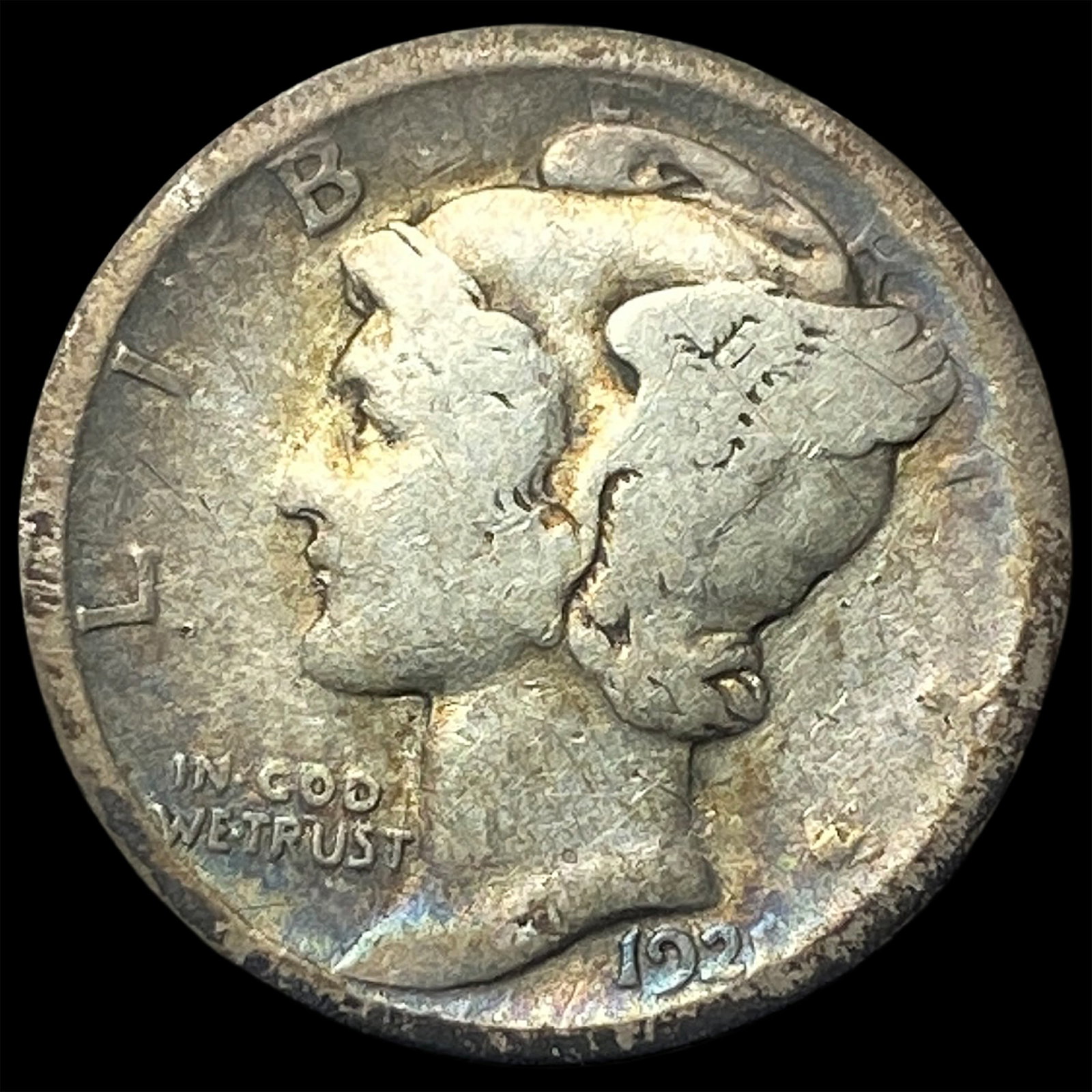 1923-D Silver Mercury Dime LIGHTLY CIRCULATED