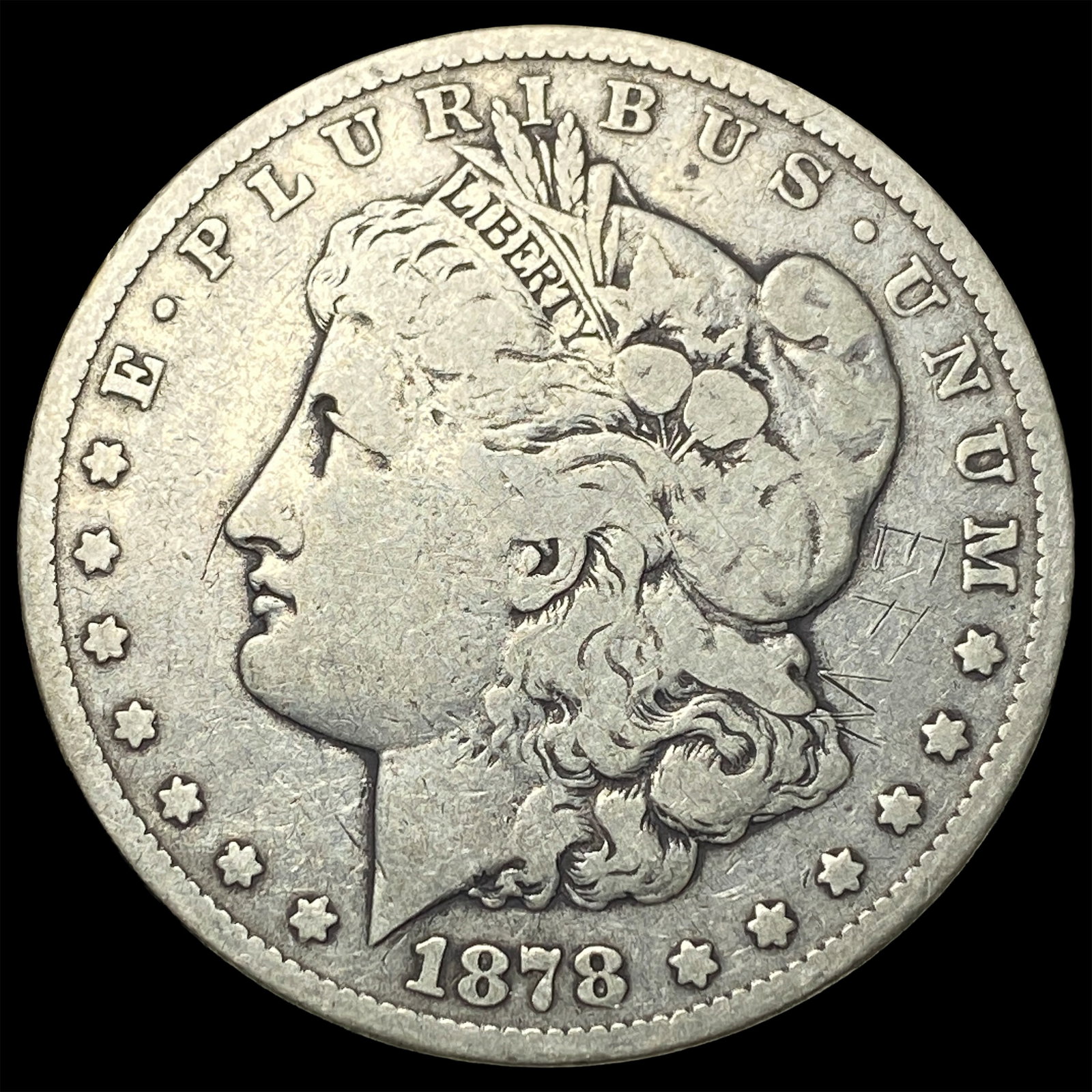 1878-CC Silver Morgan Dollar LIGHTLY CIRCULATED: 1878-CC Silver Morgan Dollar LIGHTLY CIRCULATED