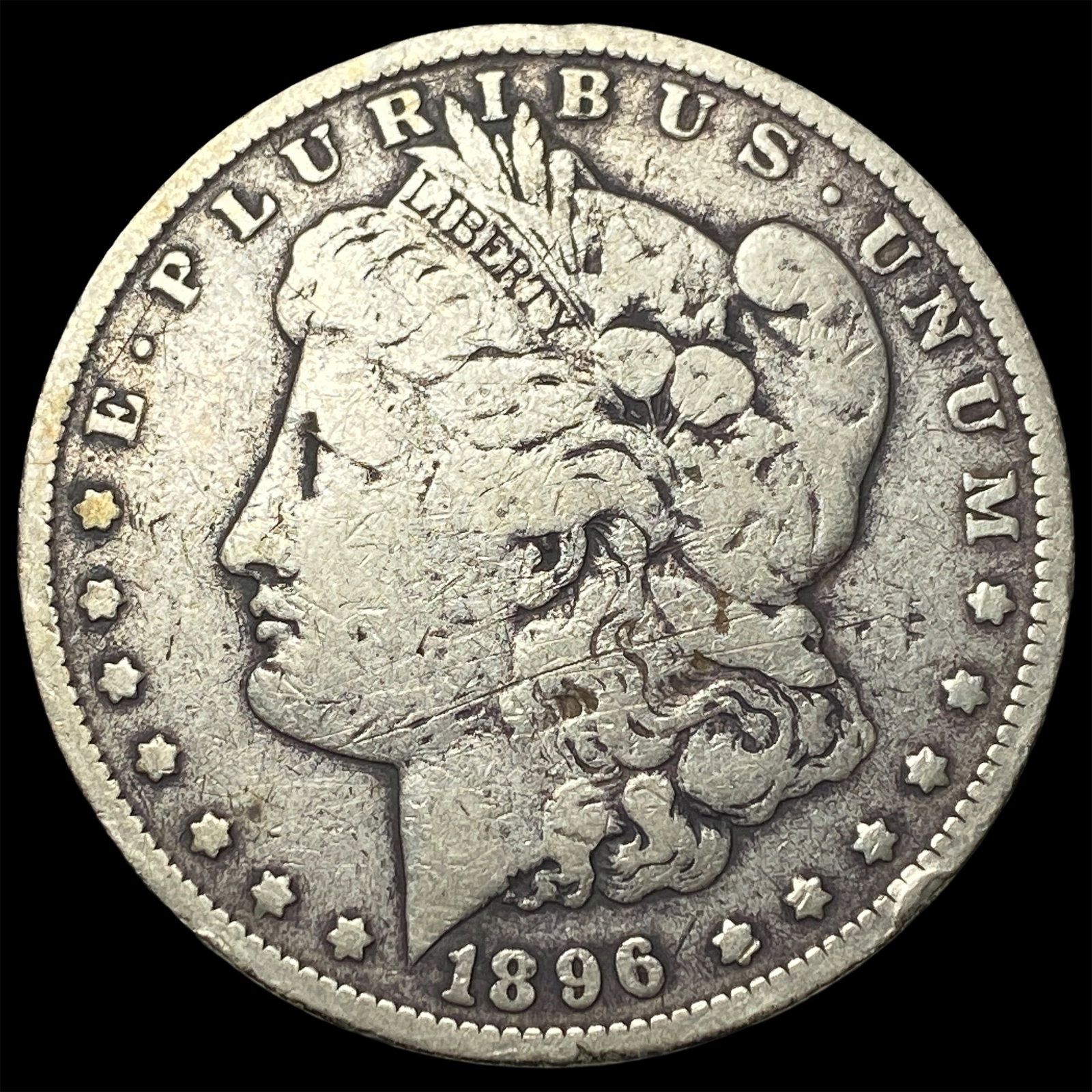 1896 Morgan Silver Dollar LIGHTLY CIRCULATED: 1896 Morgan Silver Dollar LIGHTLY CIRCULATED