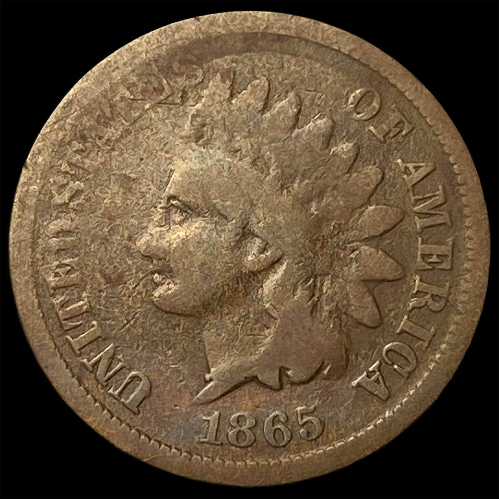 1865 Indian Head Cent LIGHTLY CIRCULATED: 1865 Indian Head Cent LIGHTLY CIRCULATED