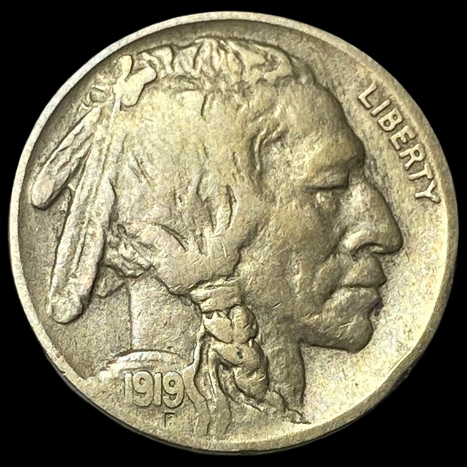 1919-D Buffalo Nickel NEARLY UNCIRCULATED (1 of 2)