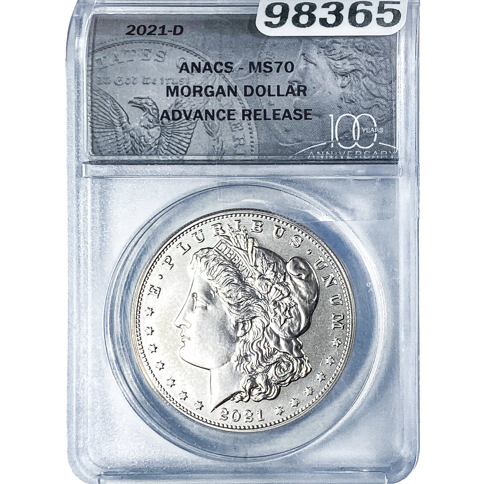 2021-D Morgan Silver Dollar ANACS MS70