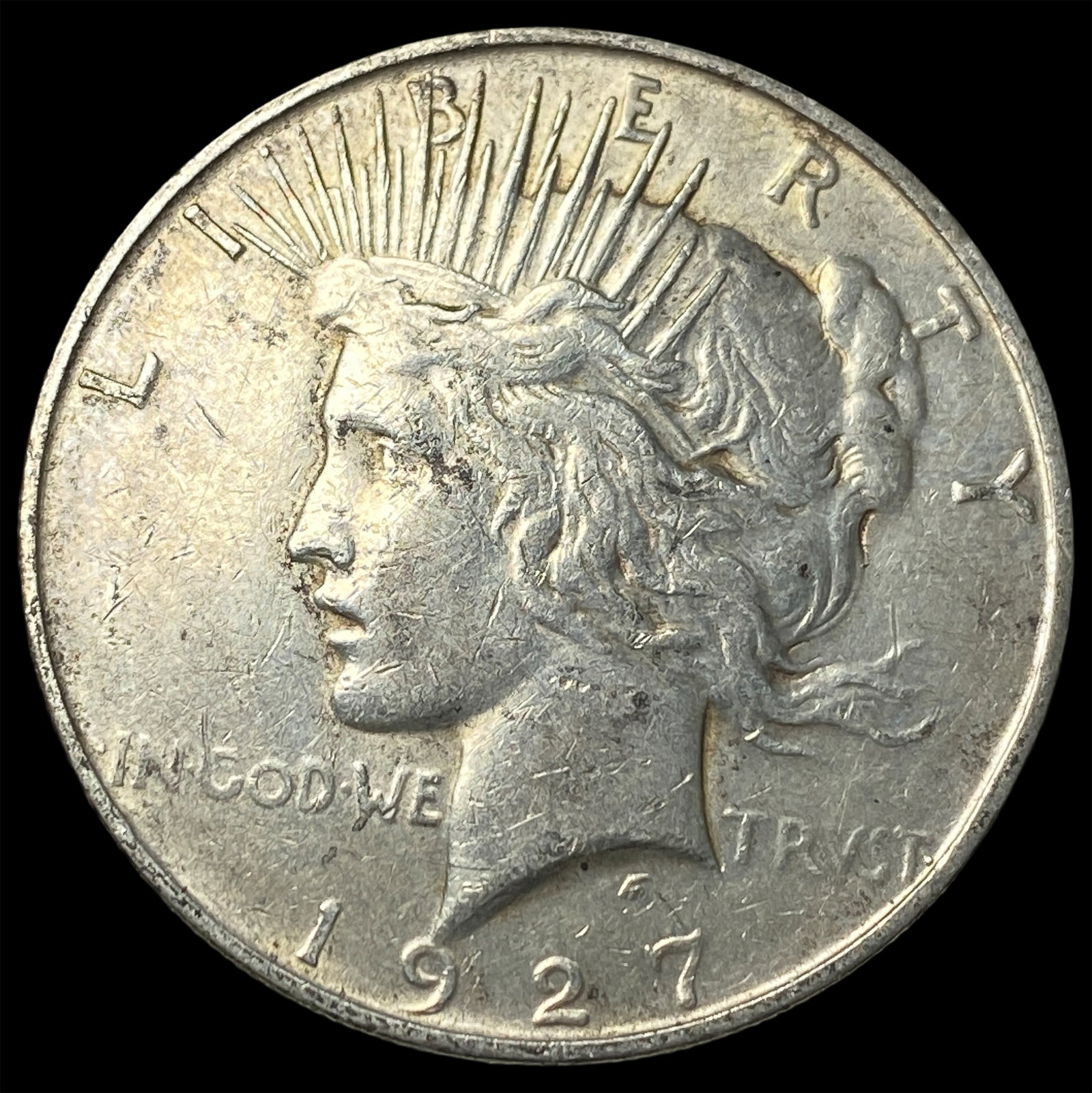 1927 Peace Silver Dollar CLOSELY UNCIRCULATED: 1927 Peace Silver Dollar CLOSELY UNCIRCULATED