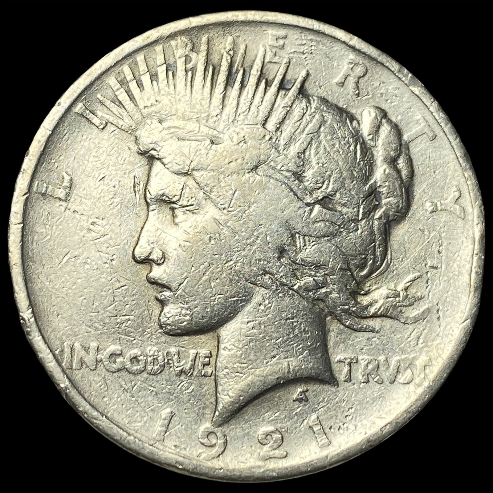1921 Silver Peace Dollar NICELY CIRCULATED