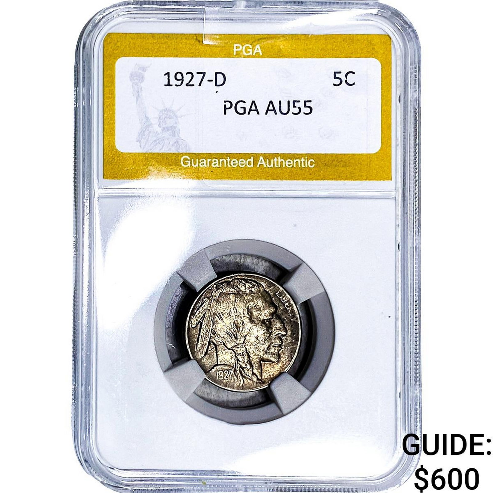 1927-D Buffalo Nickel PGA AU55 (1 of 2)