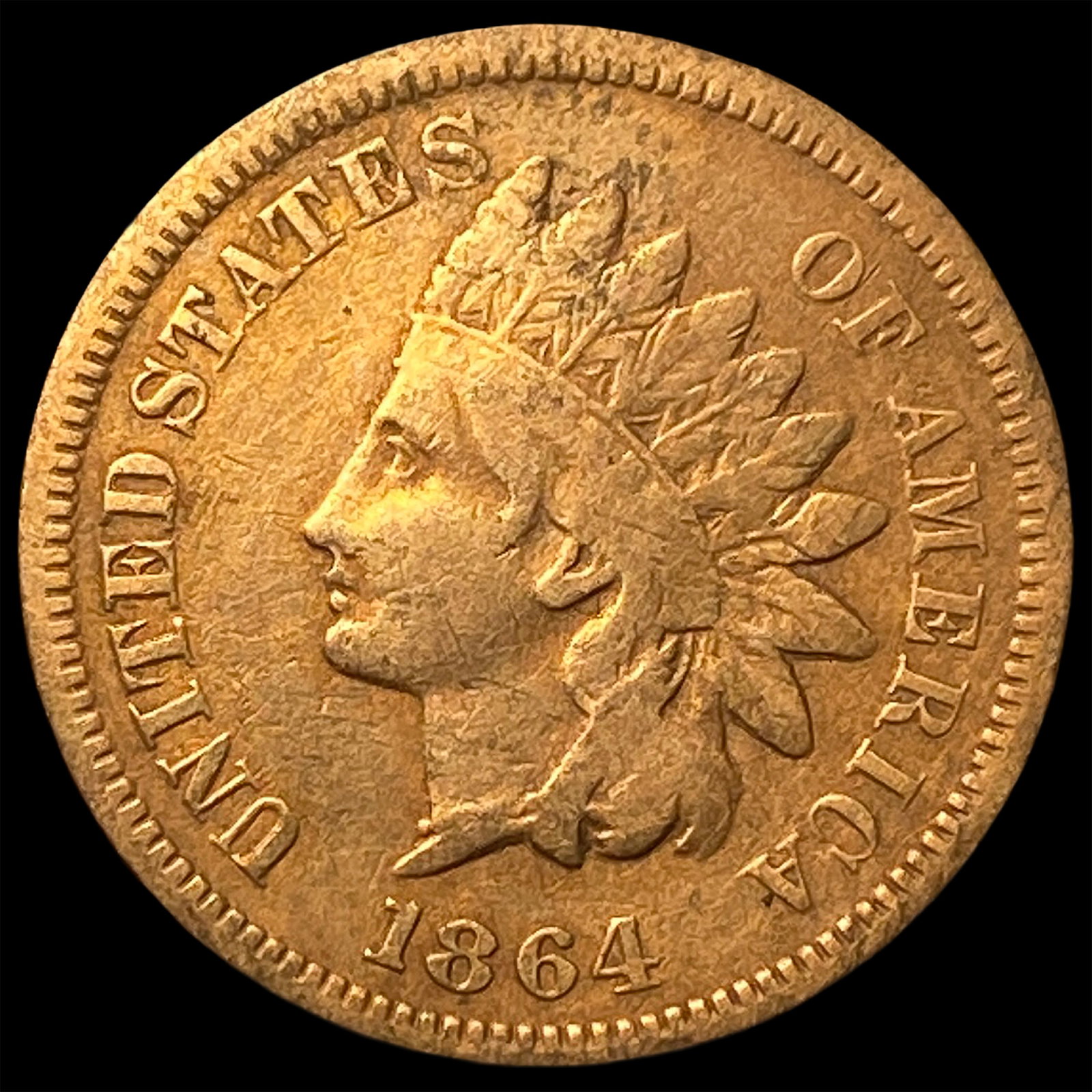 1864 RD Bronze Indian Head Cent LIGHTLY CIRCULATED (1 of 2)