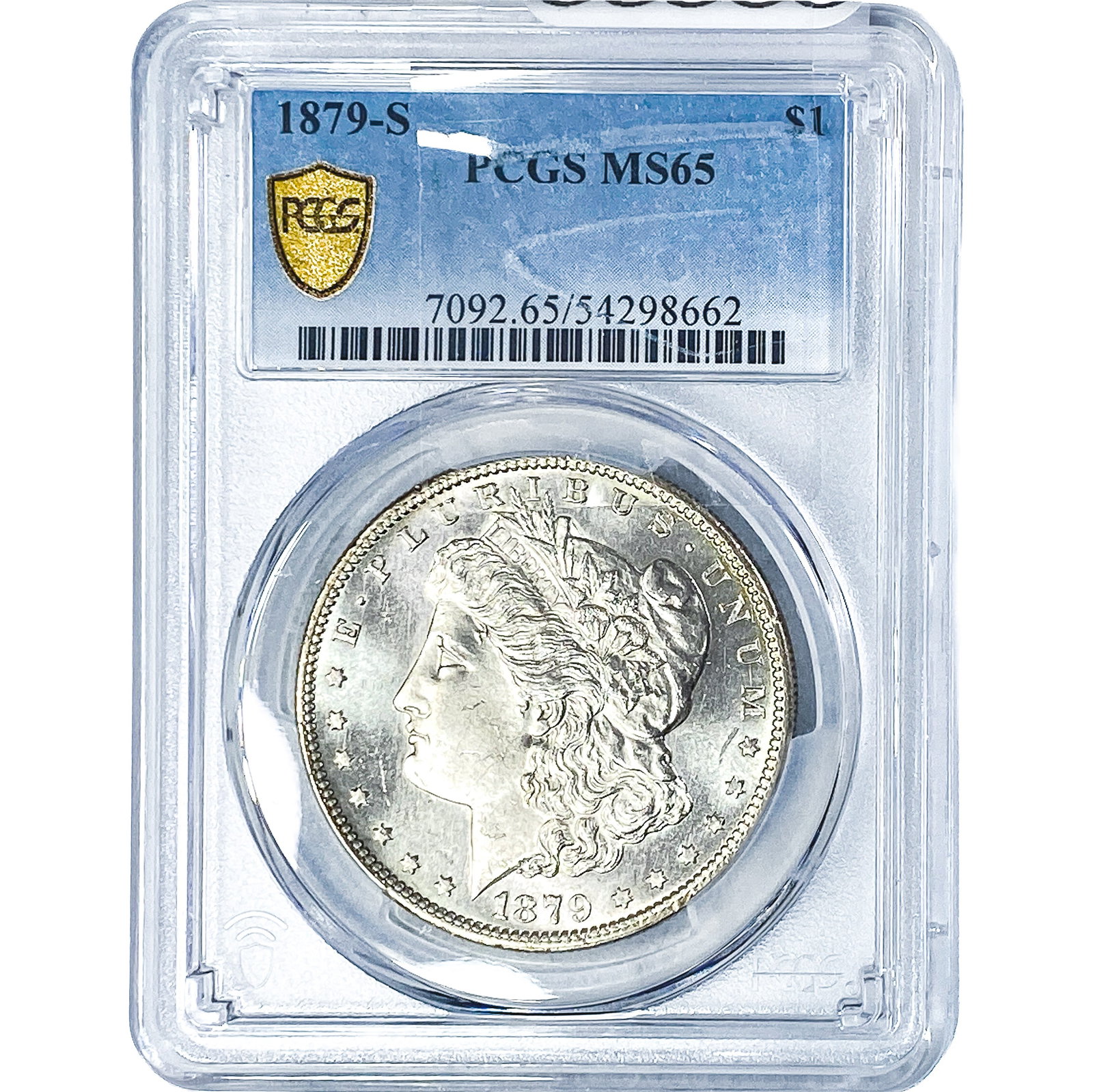 1879-S Morgan Silver Dollar PCGS MS65: 1879-S Morgan Silver Dollar PCGS MS65