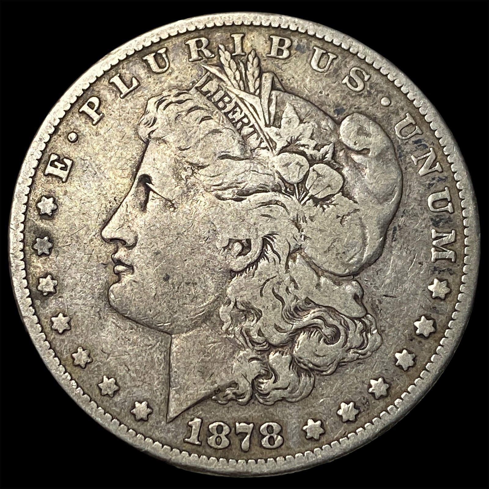 1878 Silver Morgan Dollar LIGHTLY CIRCULATED