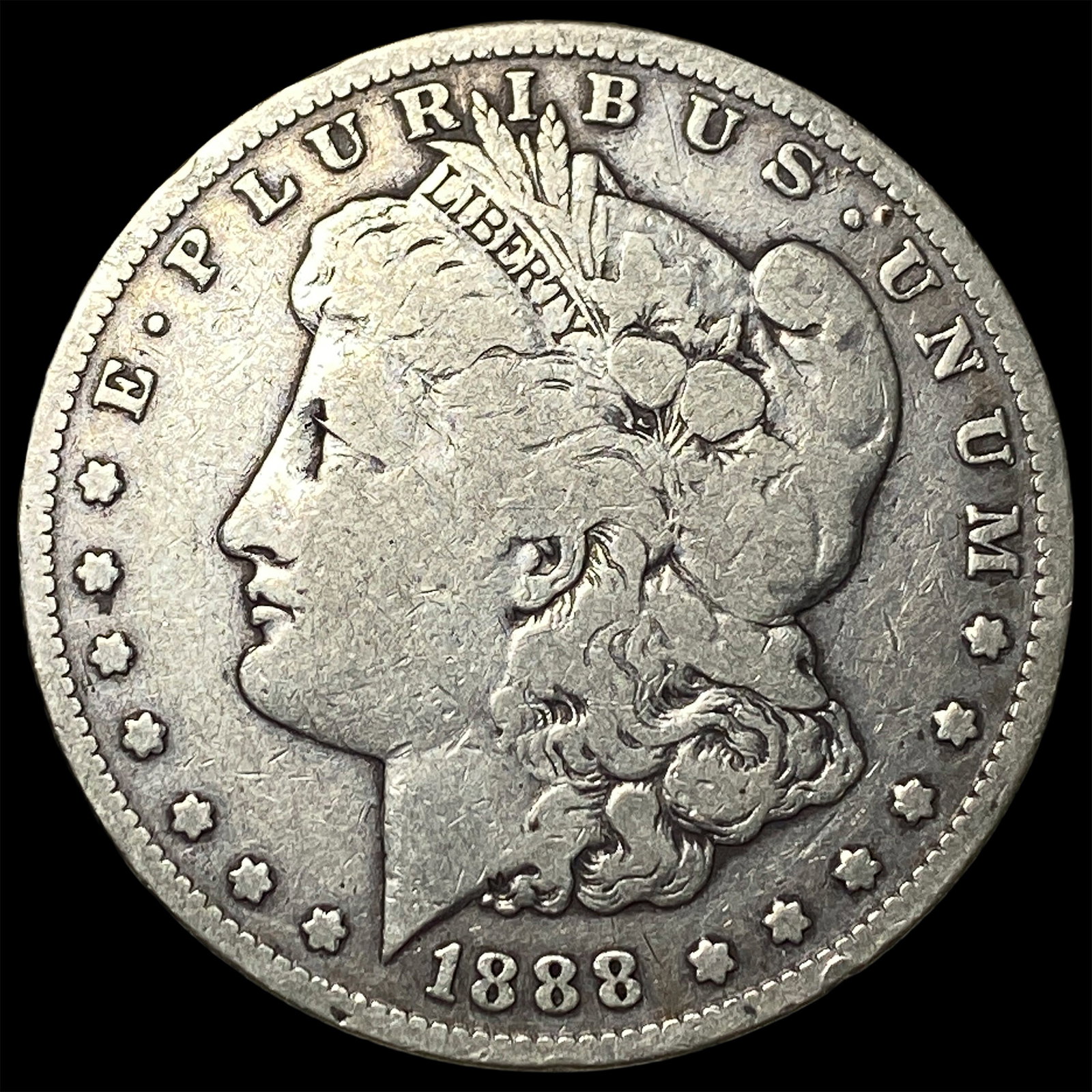 1888 Silver Morgan Dollar LIGHTLY CIRCULATED