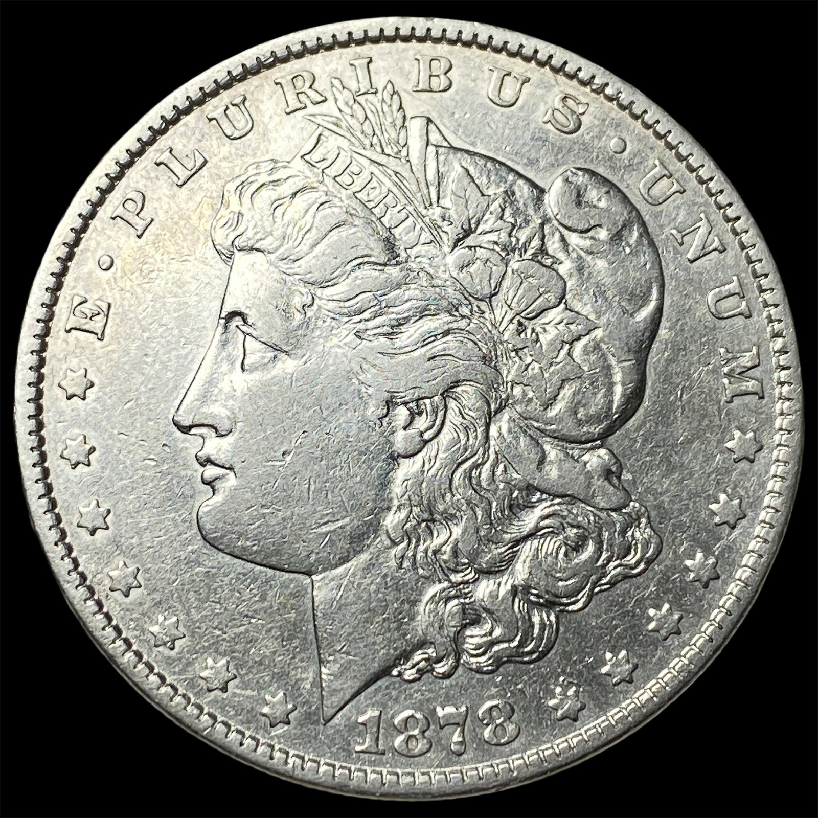 1878-S Silver Morgan Dollar CLOSELY UNCIRCULATED: 1878-S Silver Morgan Dollar CLOSELY UNCIRCULATED