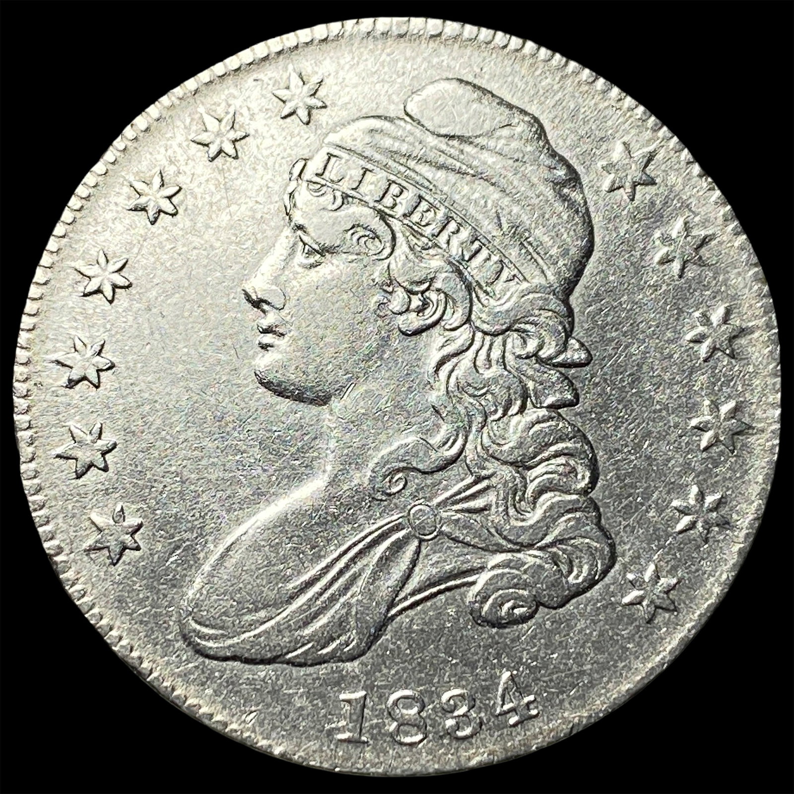 1834 Capped Bust Half Dollar NEARLY UNCIRCULATED
