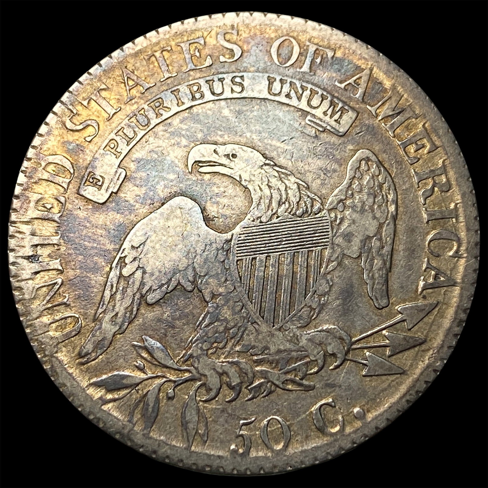 1817 Capped Bust Half Dollar LIGHTLY CIRCULATED - 2