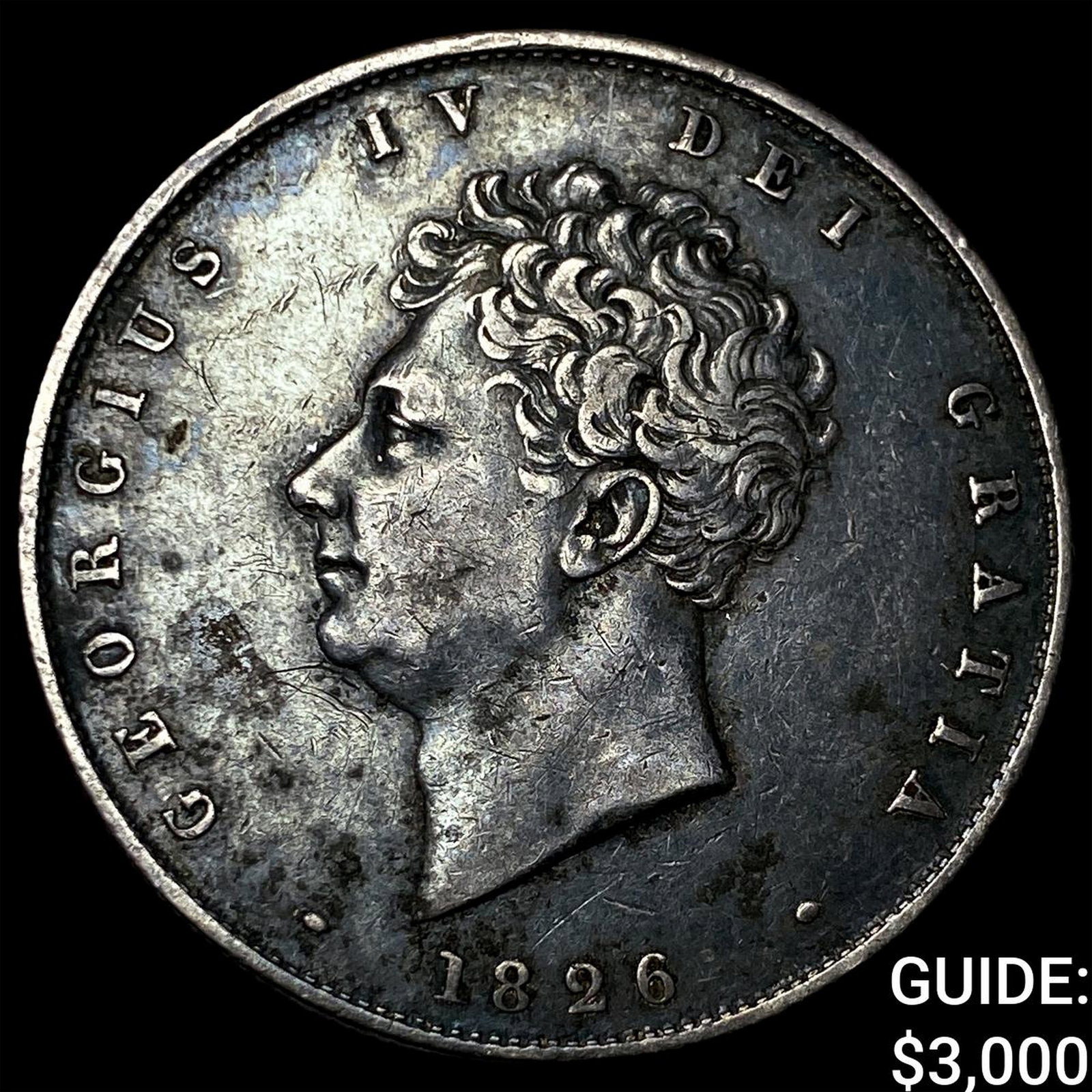 1826 Great Britain George IV Silver 1/2 Crown (1 of 2)