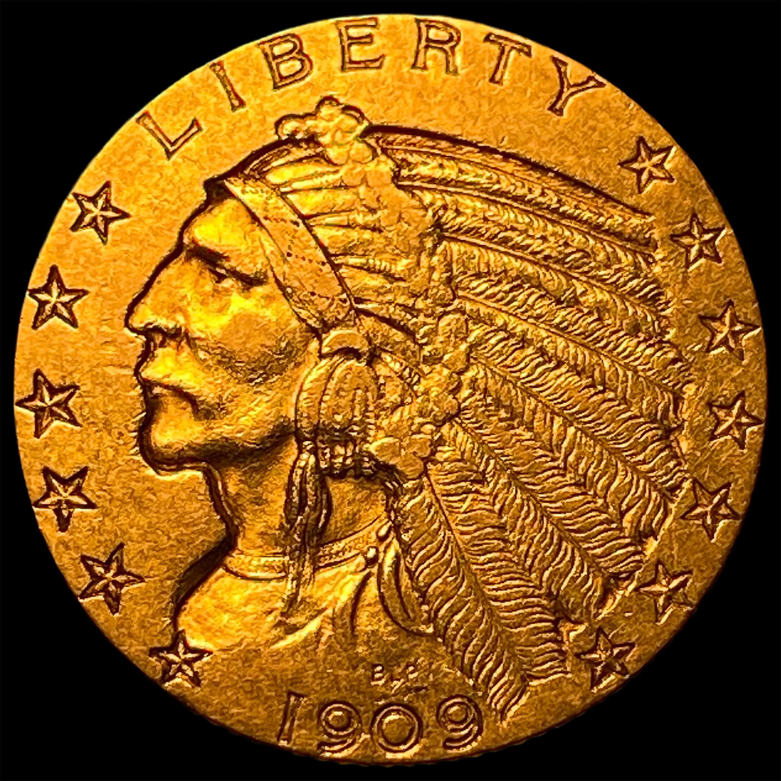 1909 Indian Head Half Eagle $5 Gold UNCIRCULATED (1 of 2)