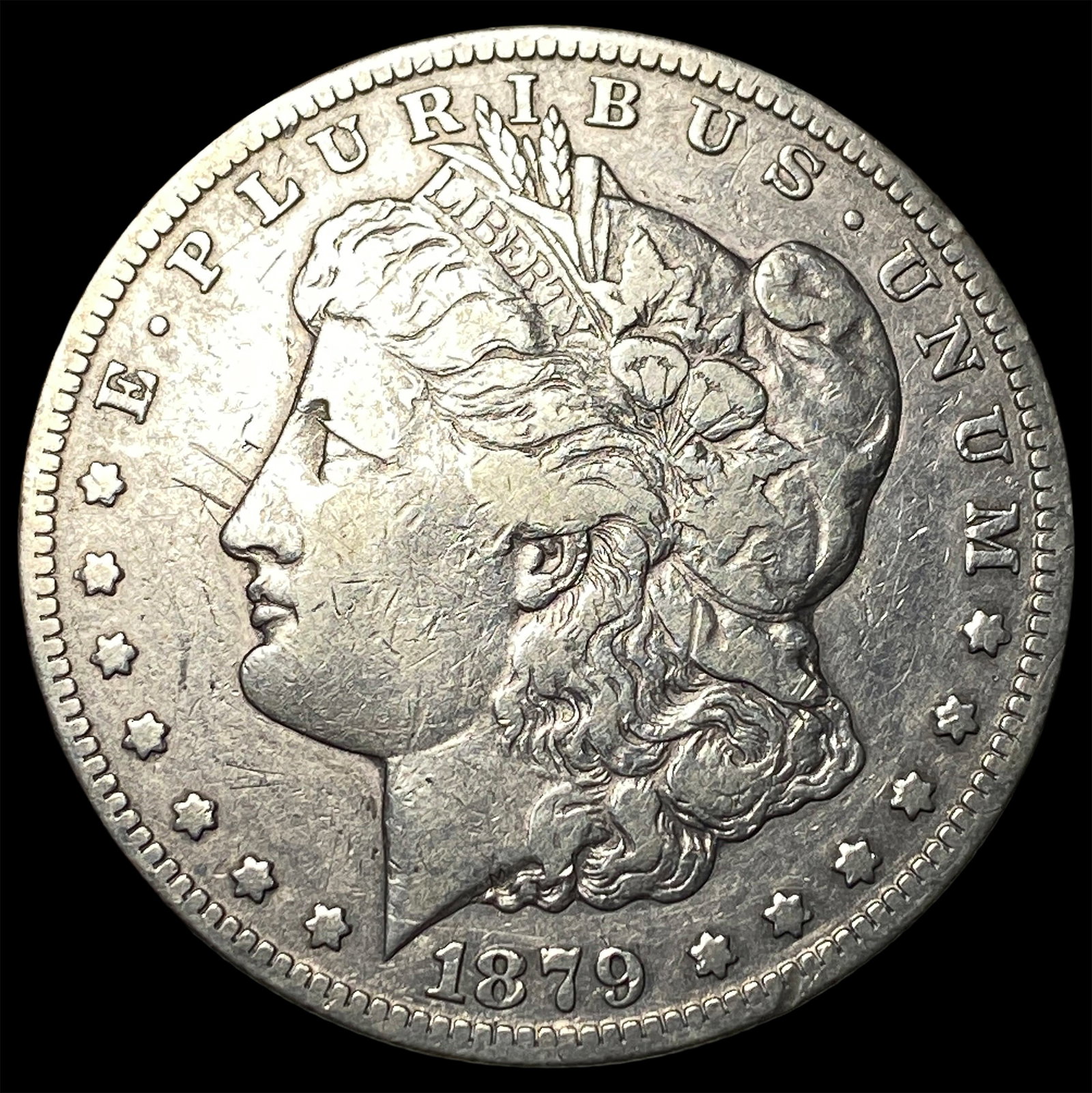 1879-CC Silver Morgan Dollar NEARLY UNCIRCULATED: 1879-CC Silver Morgan Dollar NEARLY UNCIRCULATED