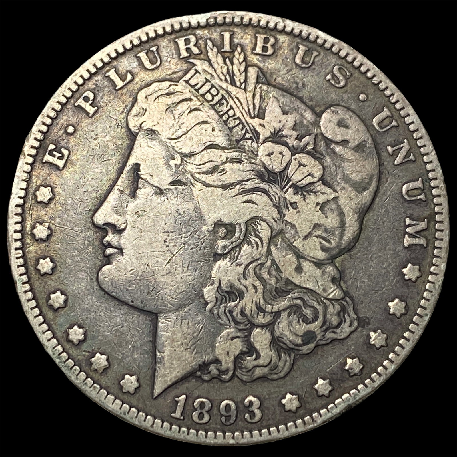 1893-O Silver Morgan Dollar NEARLY UNCIRCULATED