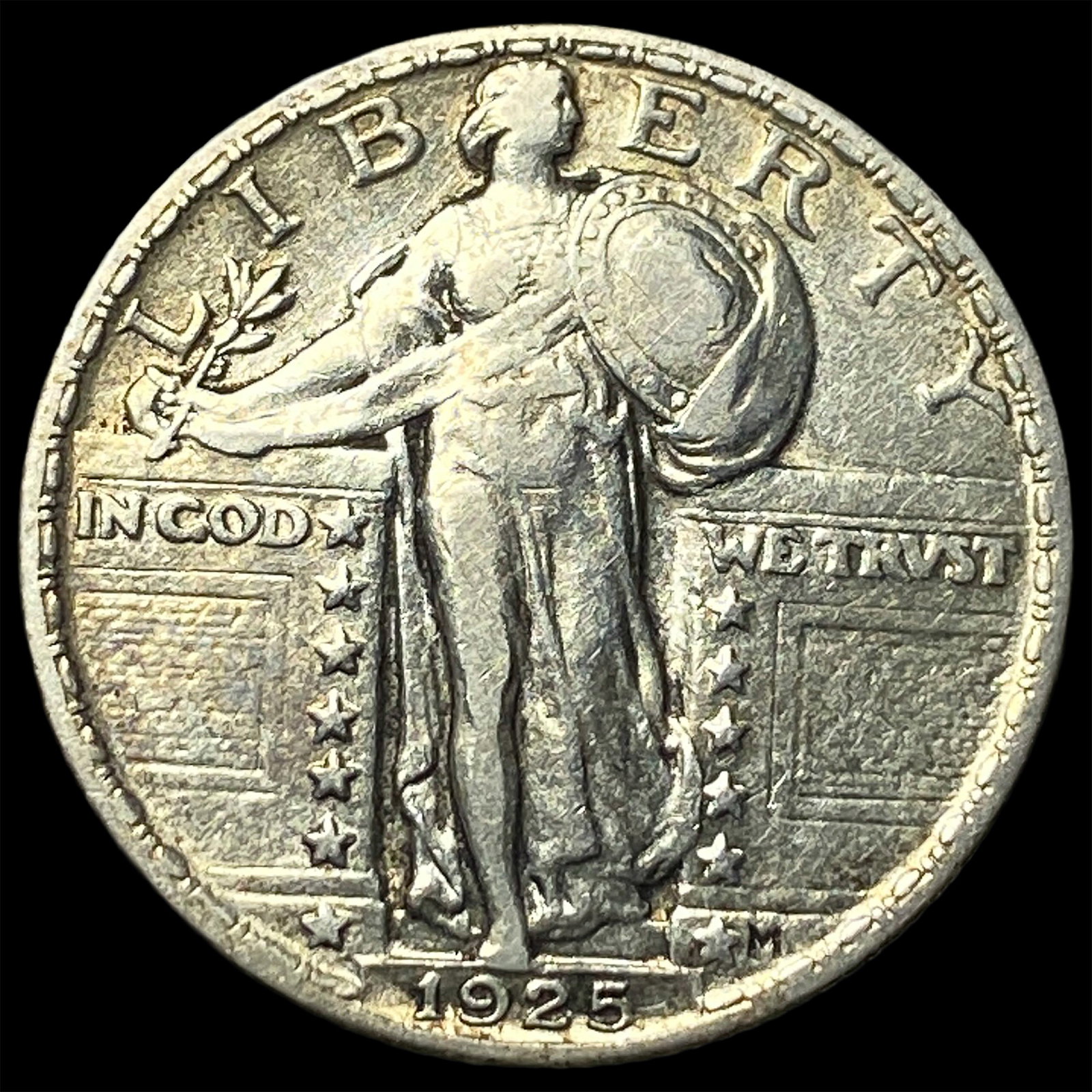 1925 Standing Liberty Silver Quarter CLOSELY UNCIRCULATED