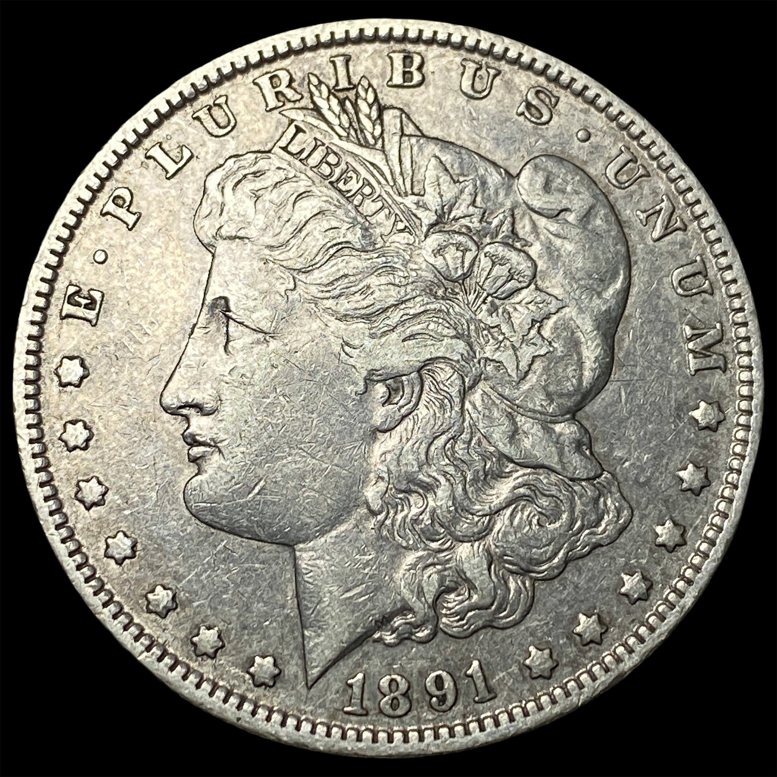 1891-O Silver Morgan Dollar NEARLY UNCIRCULATED: 1891-O Silver Morgan Dollar NEARLY UNCIRCULATED