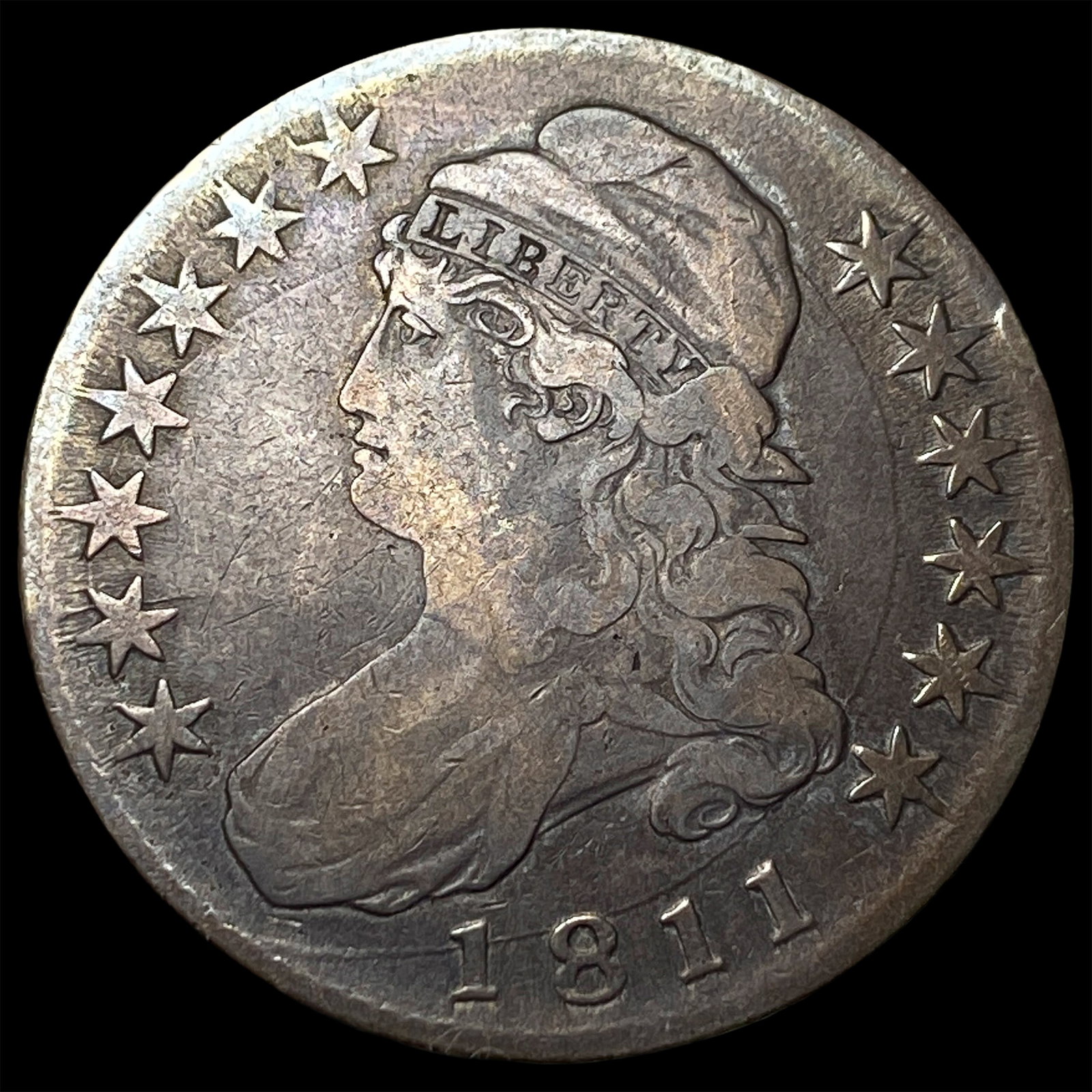 1811 Capped Bust Half Dollar NEARLY UNCIRCULATED (1 of 2)