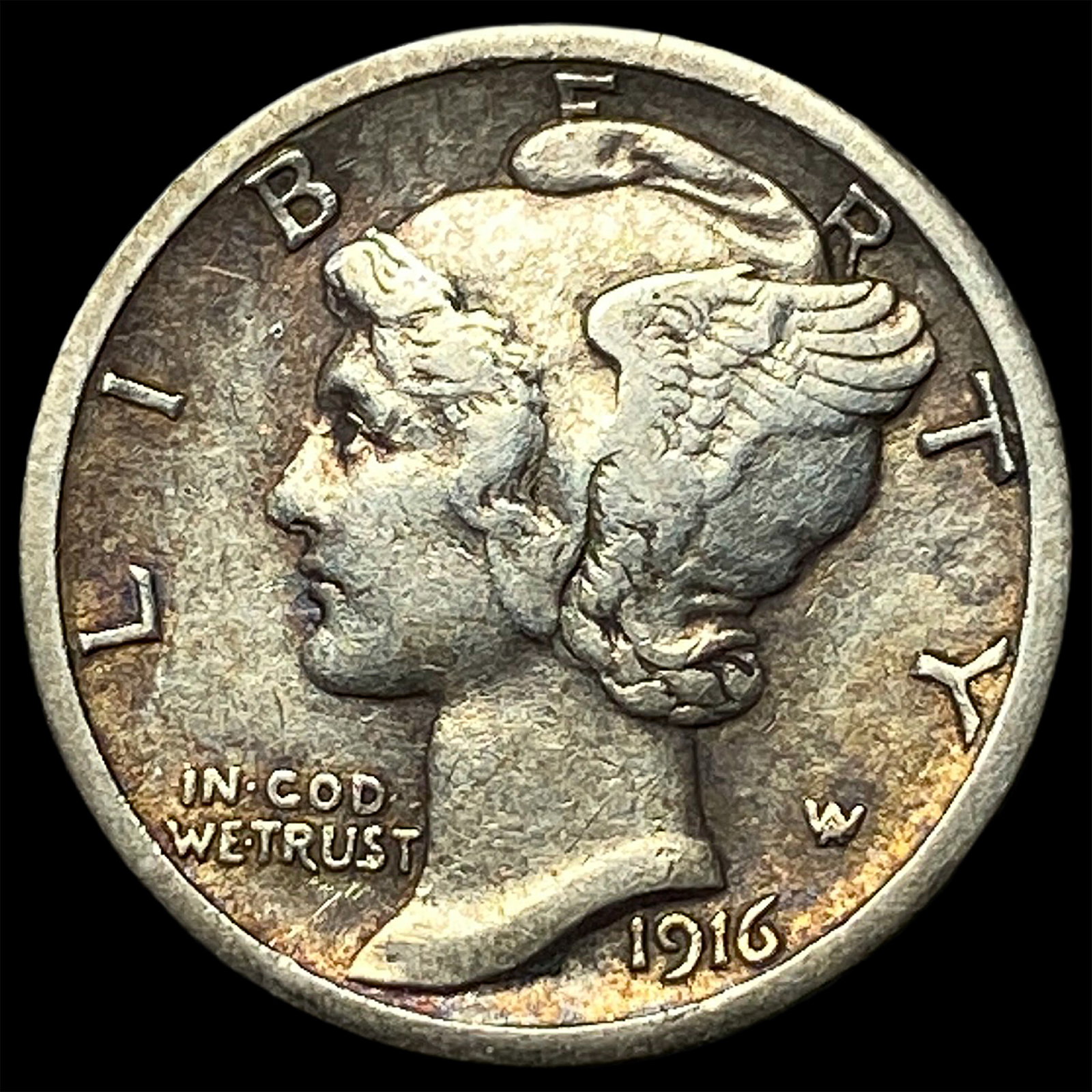1916-S Silver Mercury Dime UNCIRCULATED: 1916-S Silver Mercury Dime UNCIRCULATED