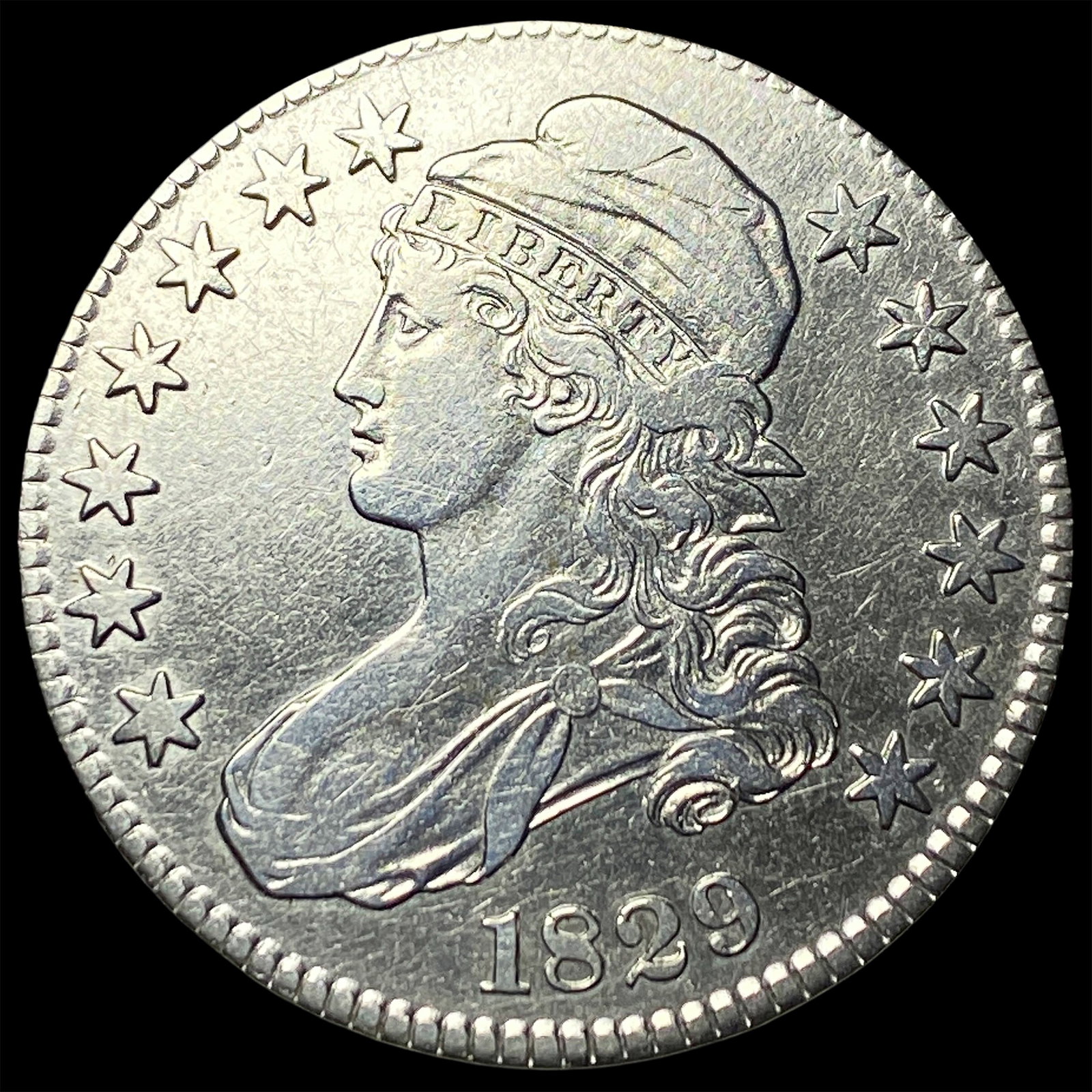 1829 Capped Bust Half Dollar UNCIRCULATED (1 of 2)