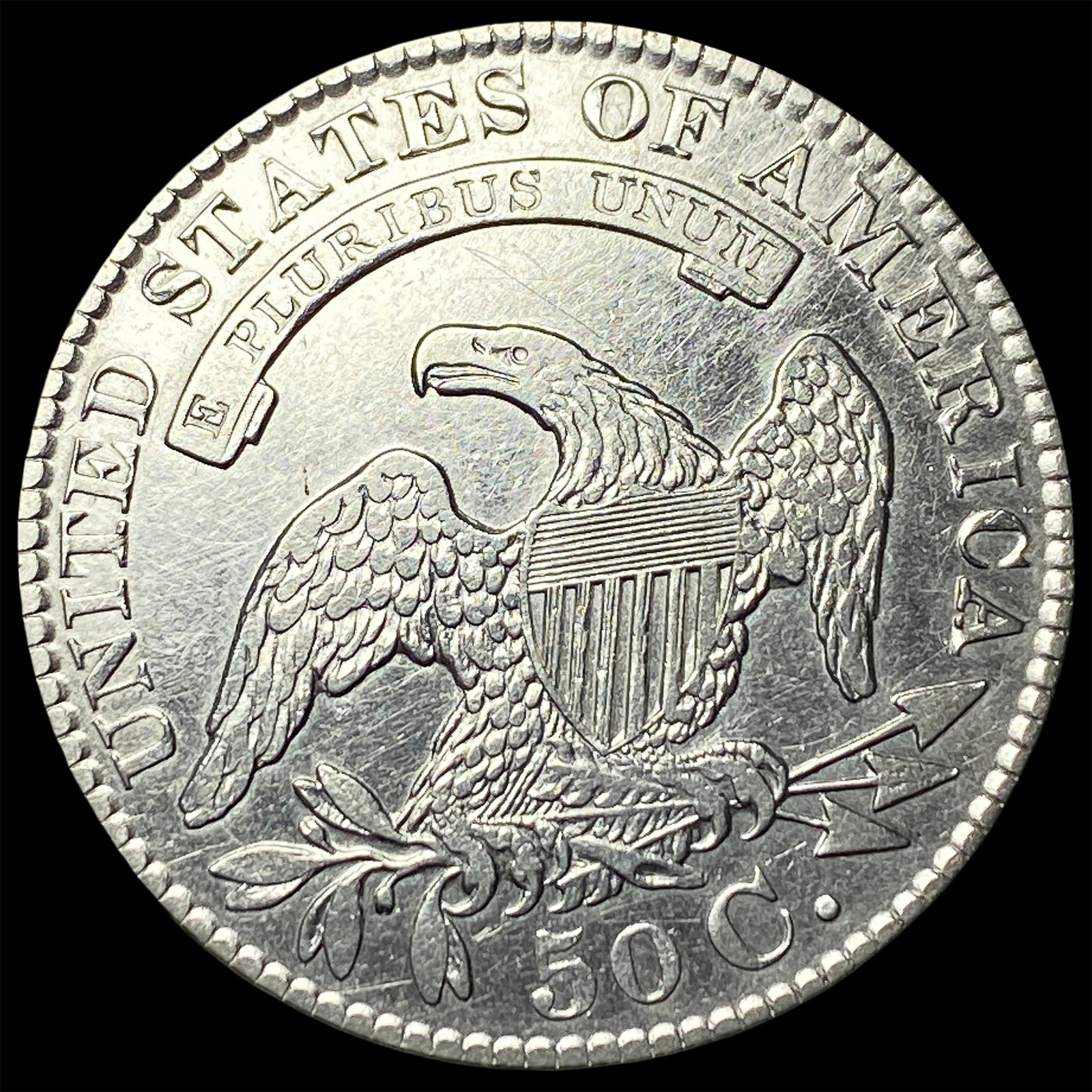 1829 Capped Bust Half Dollar UNCIRCULATED - 2