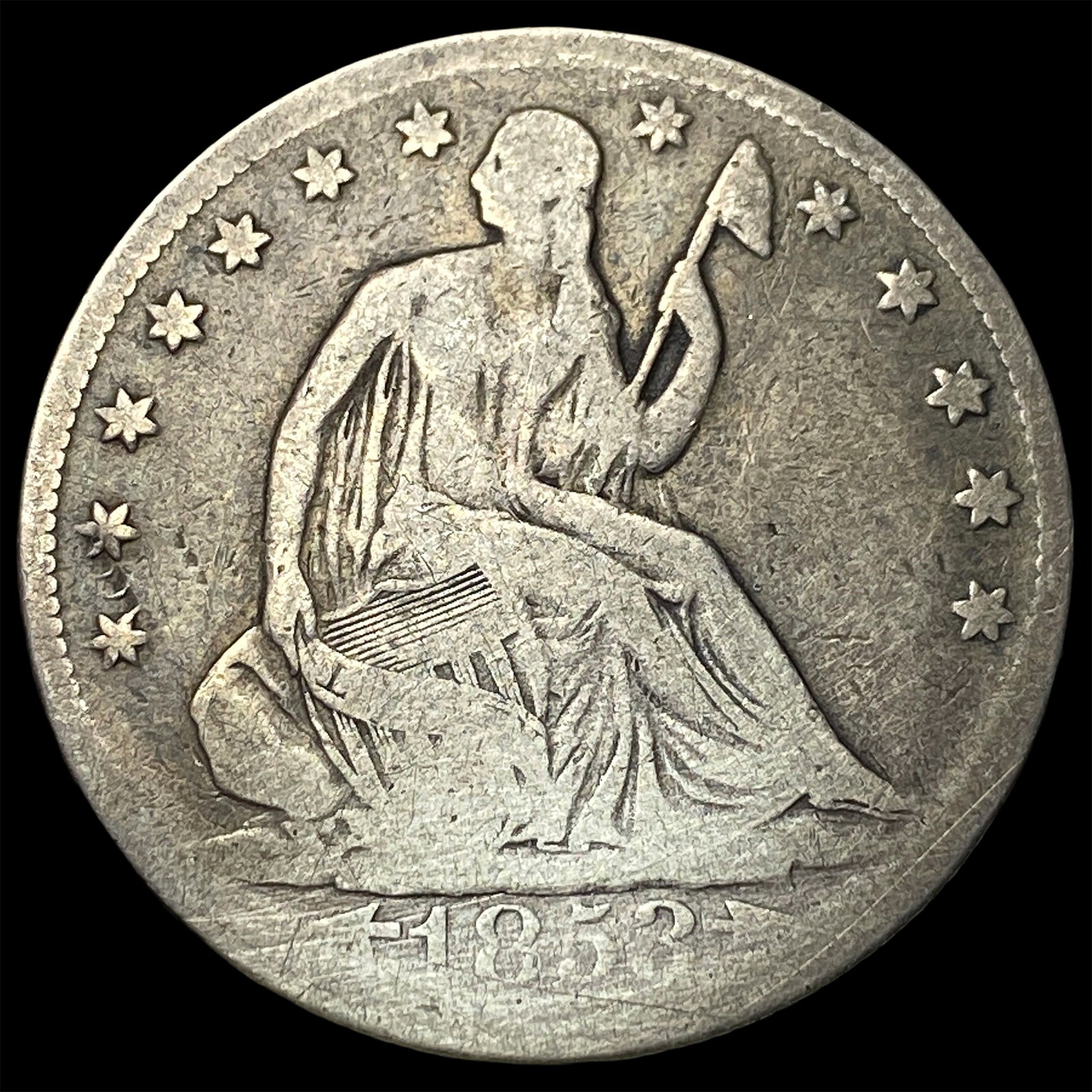 1853 Arrows Seated Liberty Half Dollar NICELY CIRCULATED: 1853 Arrows Seated Liberty Half Dollar NICELY CIRCULATED