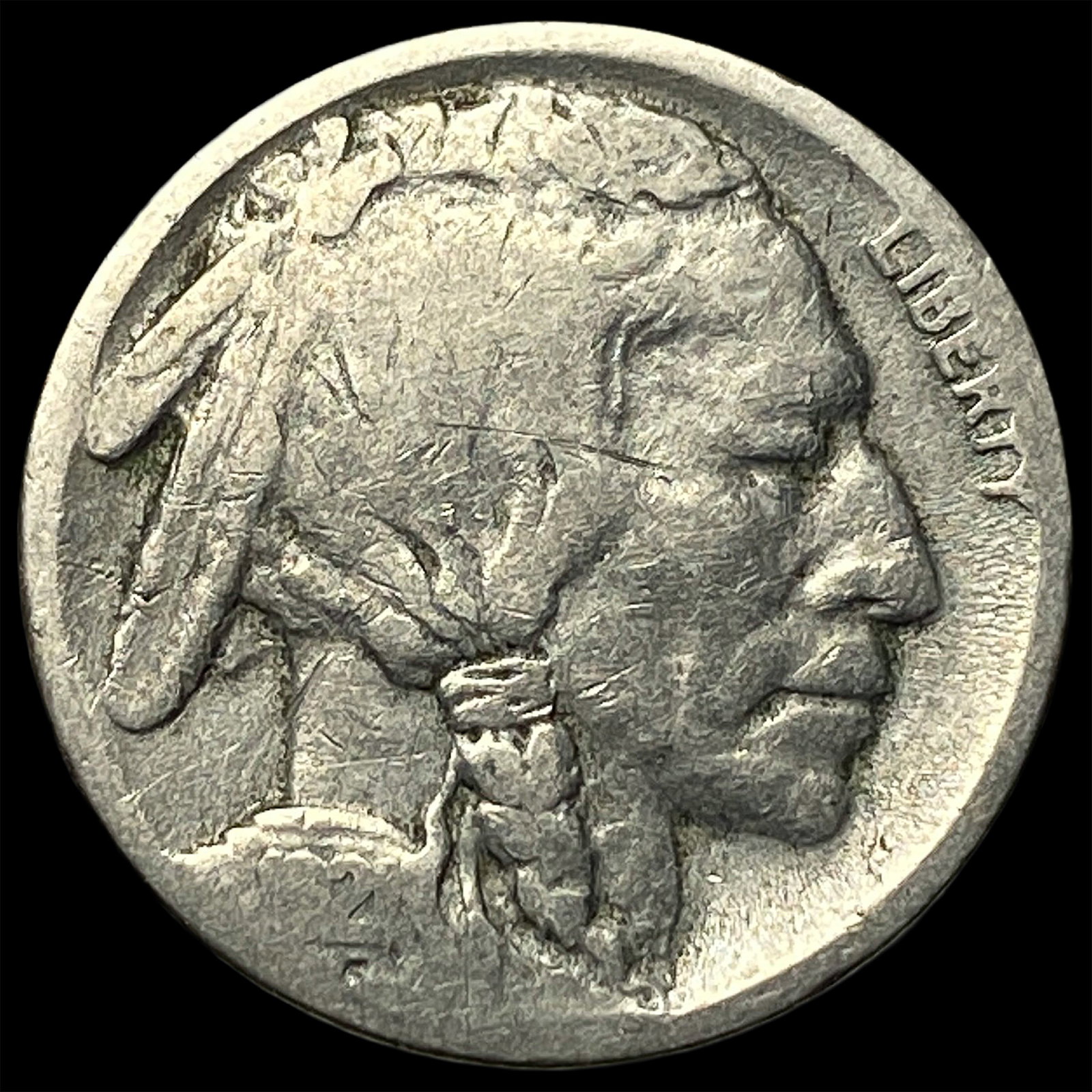 Buffalo Nickel 1927 No Mint Mark. LIGHTLY CIRCULATED: Buffalo Nickel 1927 No Mint Mark. LIGHTLY CIRCULATED