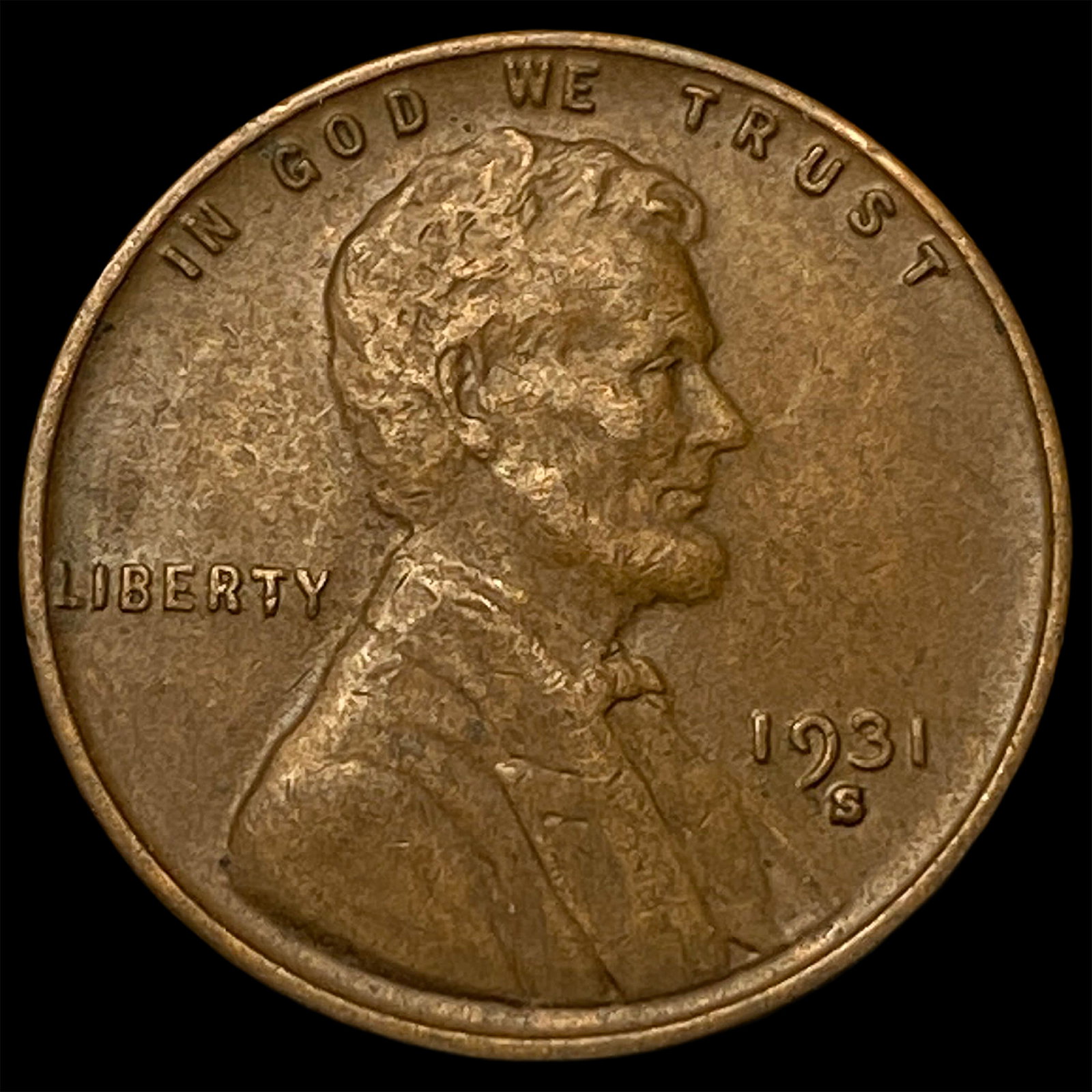 1931-S RB Lincoln Wheat Cent CLOSELY UNCIRCULATED: 1931-S RB Lincoln Wheat Cent CLOSELY UNCIRCULATED