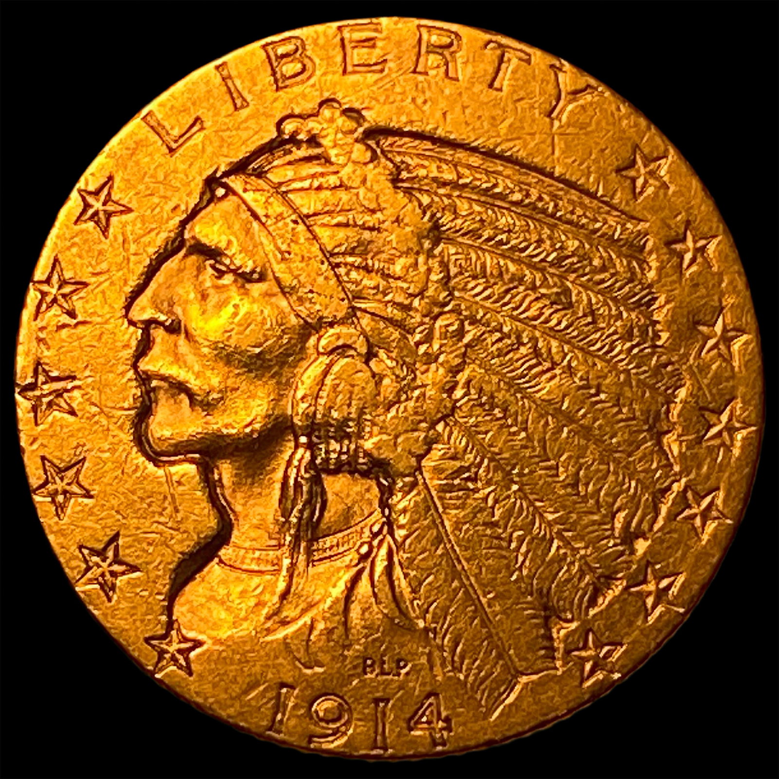 1914 Indian Head Half Eagle $5 Gold CLOSELY UNCIRCULATED (1 of 2)