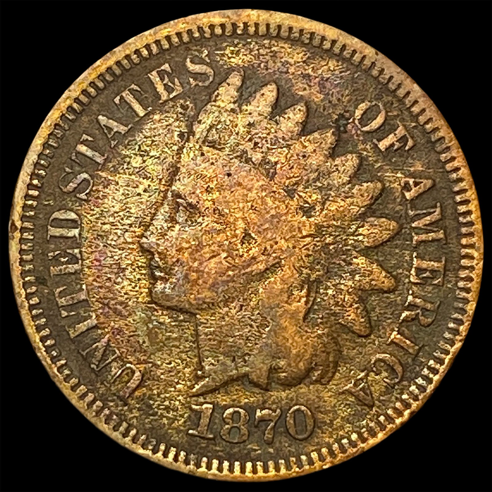 1870 Indian Head Cent LIGHTLY CIRCULATED: 1870 Indian Head Cent LIGHTLY CIRCULATED