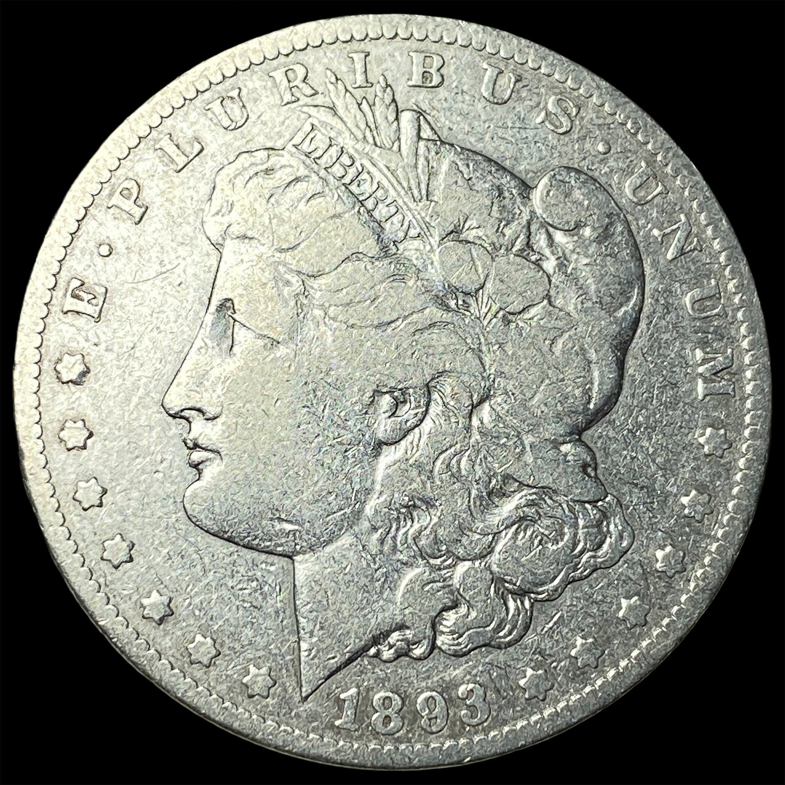 1893-CC Silver Morgan Dollar LIGHTLY CIRCULATED (1 of 2)