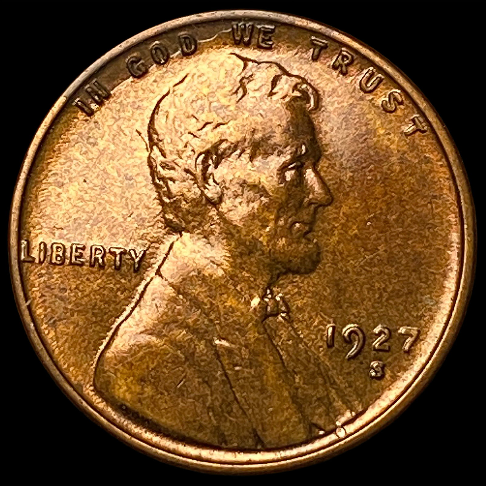1927-S RD Lincoln Wheat Cent CHOICE BU
