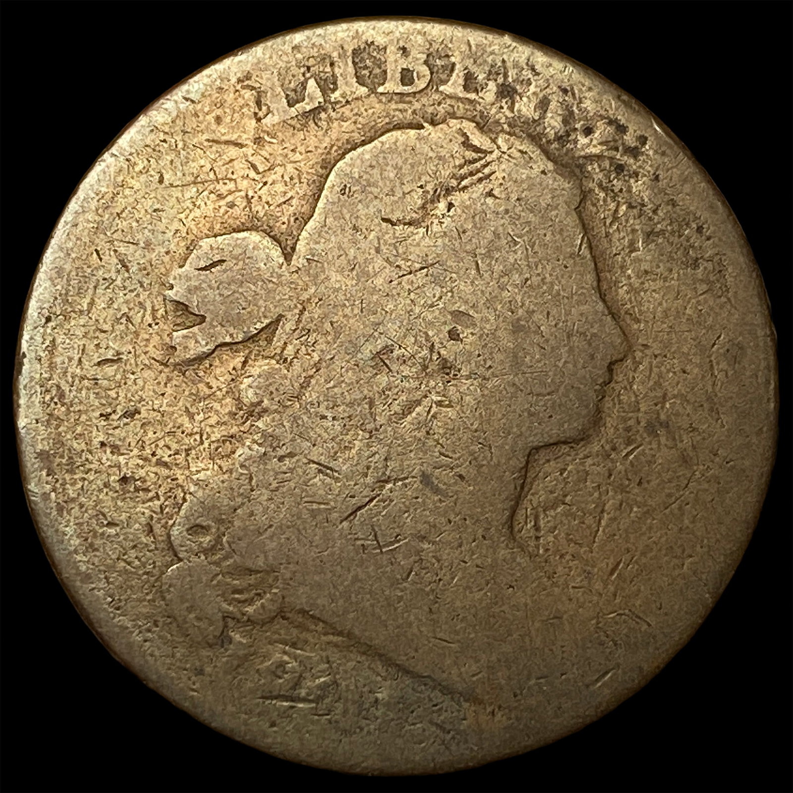 1798 Draped Bust Large Cent NICELY CIRCULATED (1 of 2)