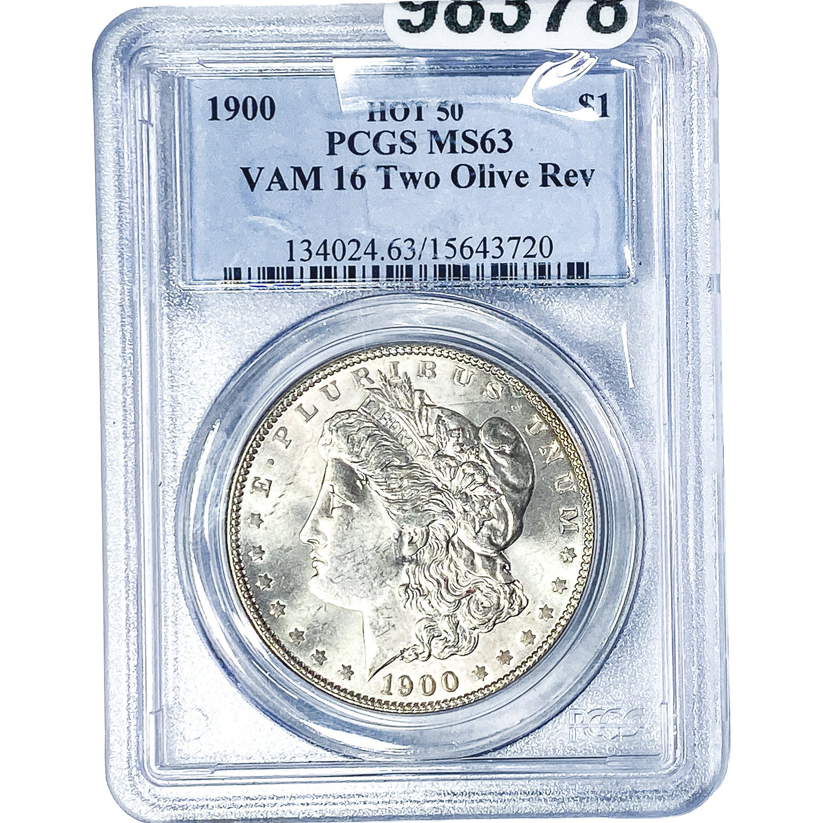 1900 Morgan Silver Dollar PCGS MS63 VAM 16 Two Olive Rev (1 of 2)