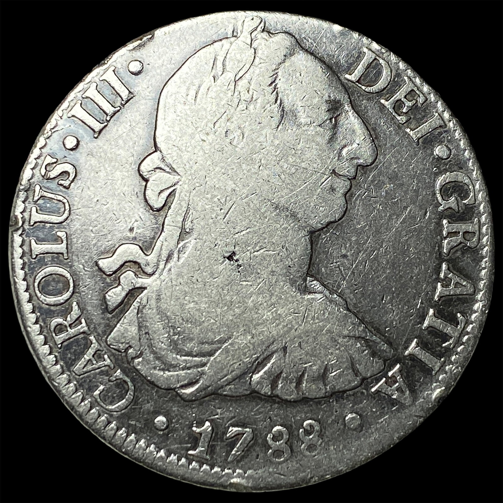 1788-Mo FM Silver 8 Reales LIGHTLY CIRCULATED (1 of 2)