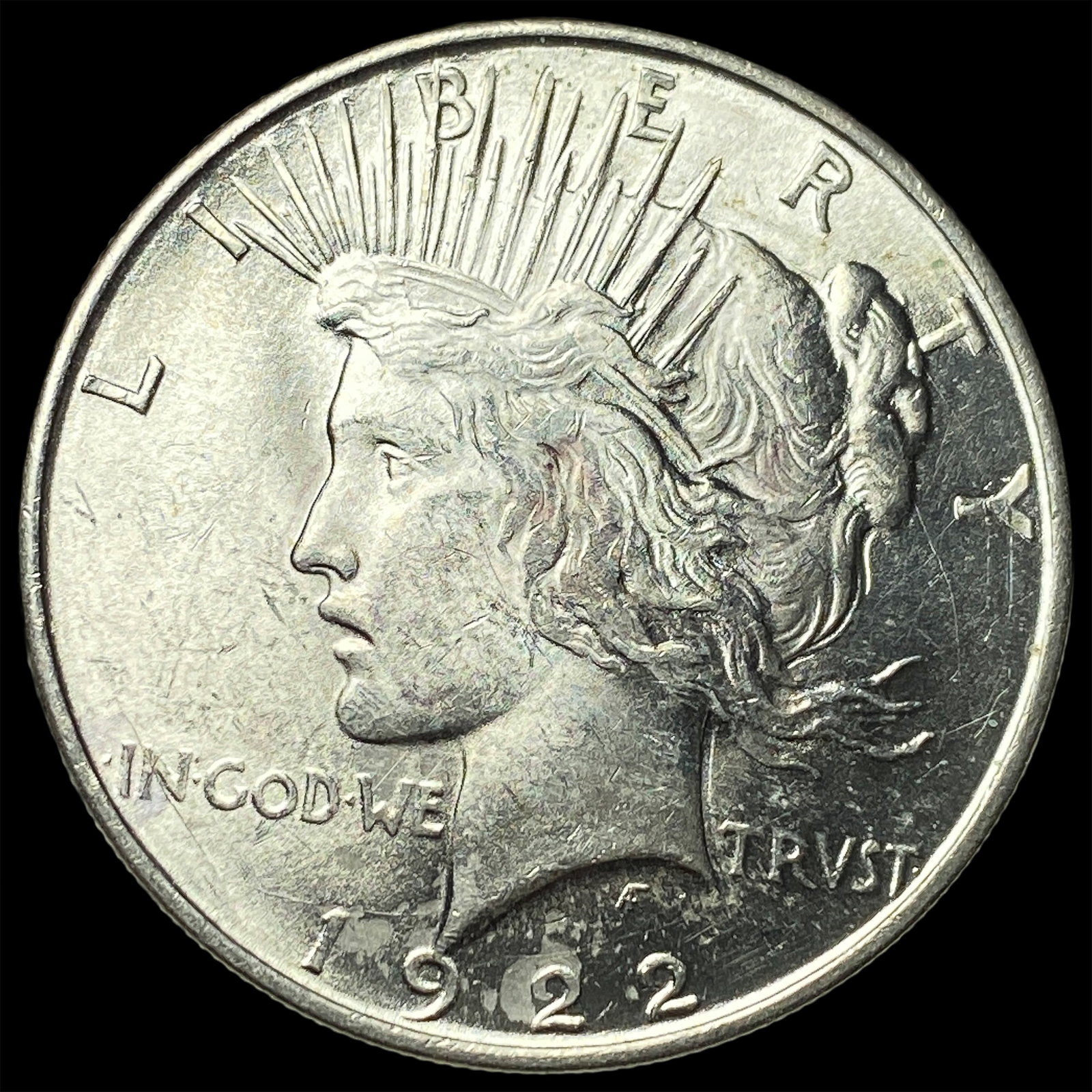 1922 Silver Peace Dollar CHOICE BU (1 of 2)