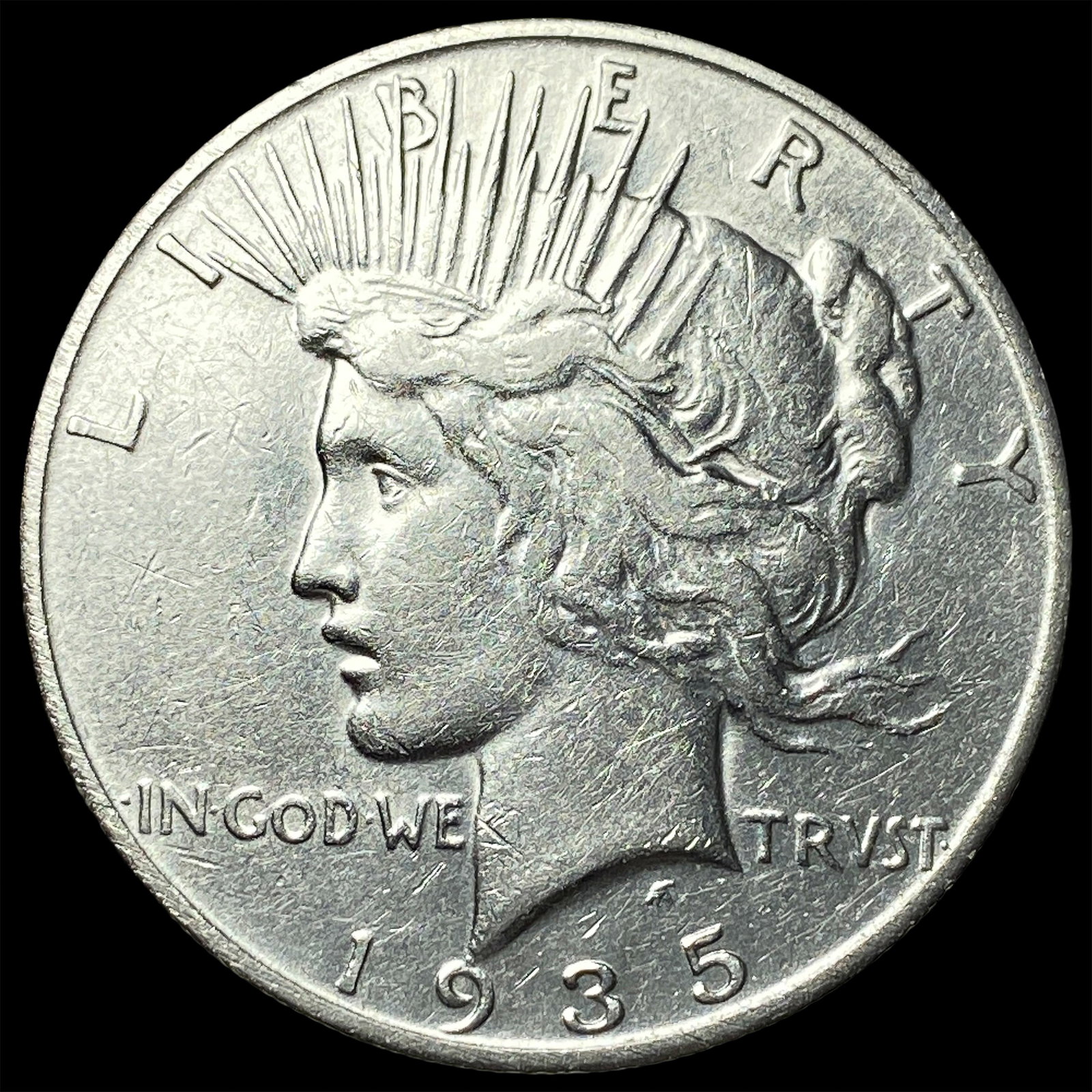 1935 Silver Peace Dollar CHOICE AU