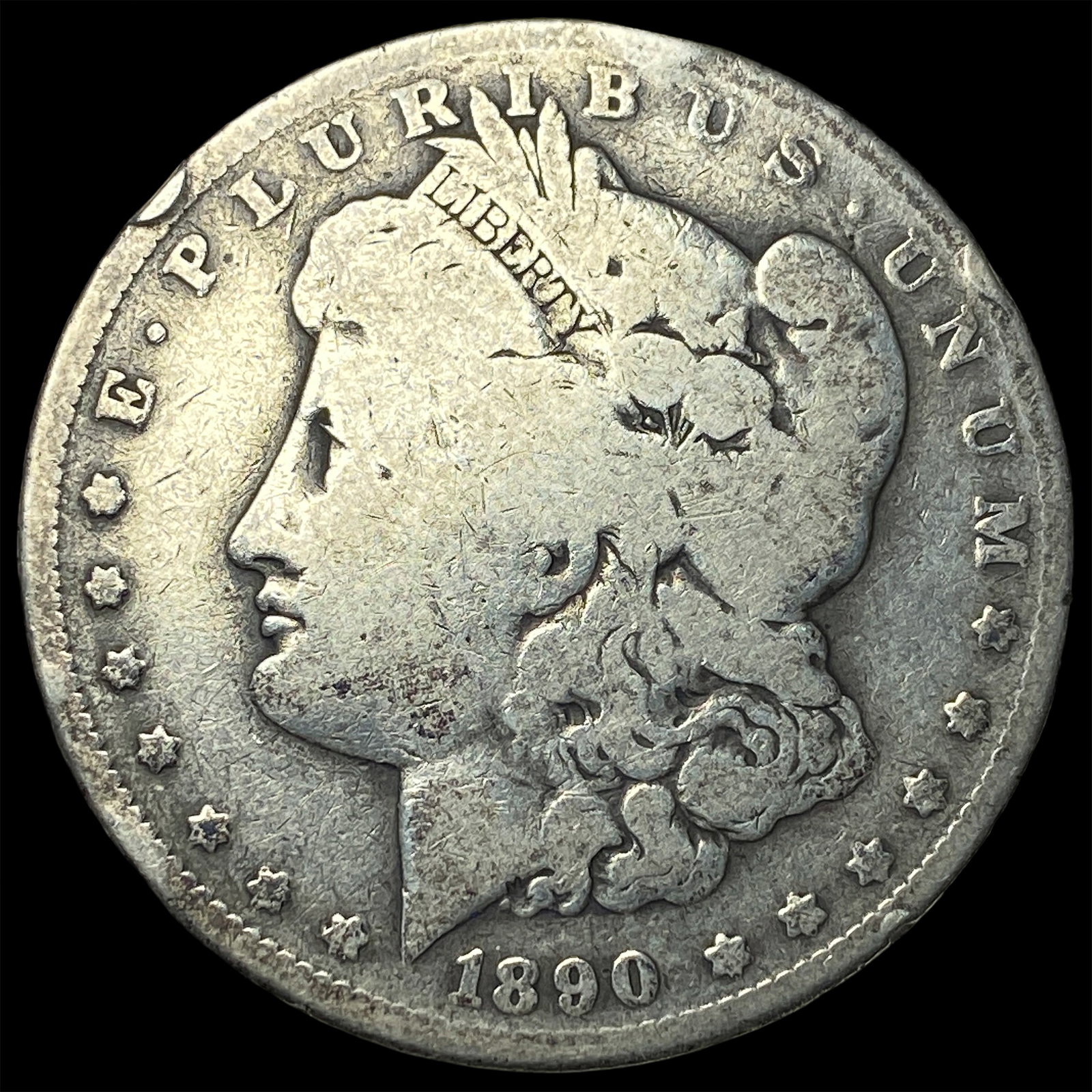 1890 Silver Morgan Dollar NICELY CIRCULATED