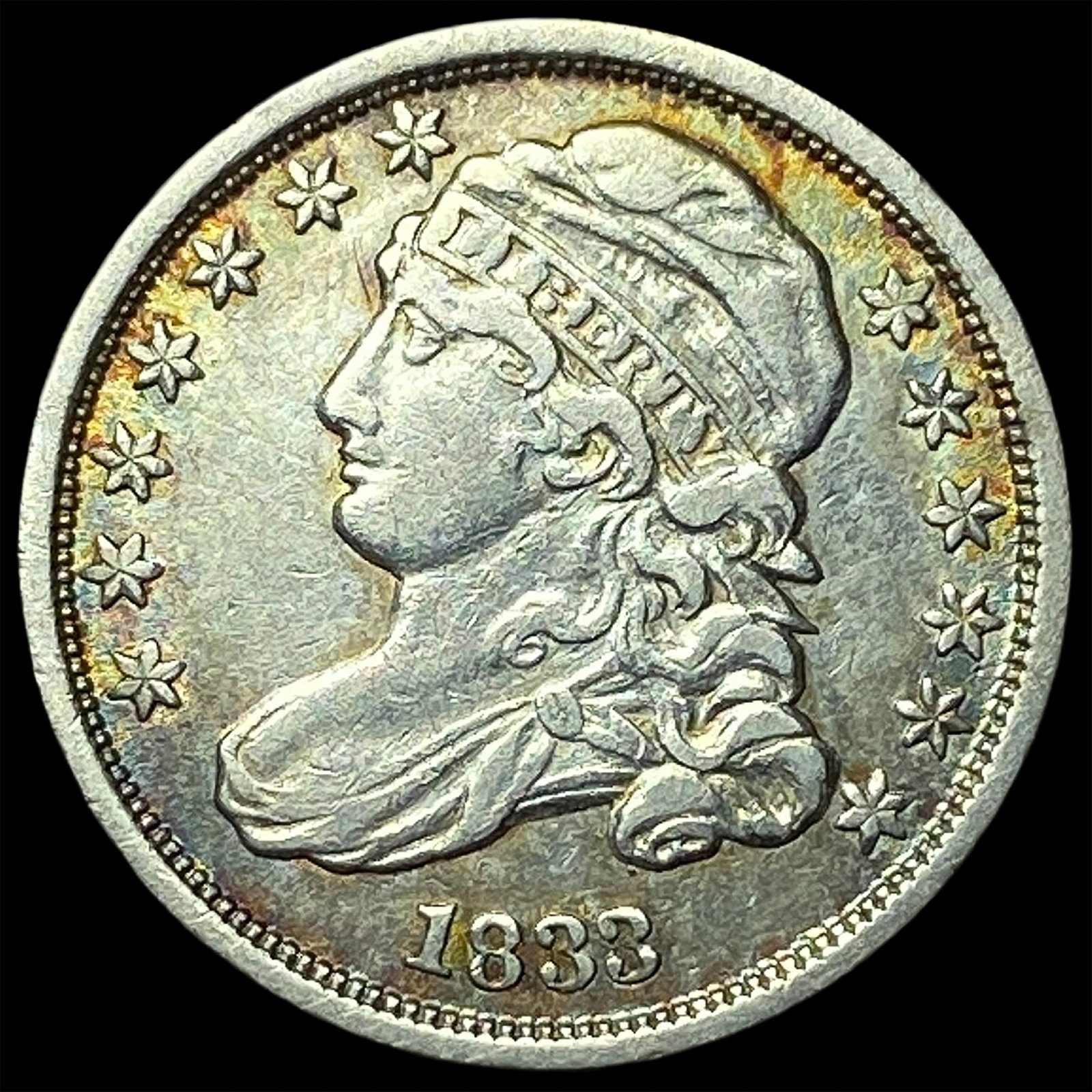 1833 Capped Bust Dime CLOSELY UNCIRCULATED (1 of 2)
