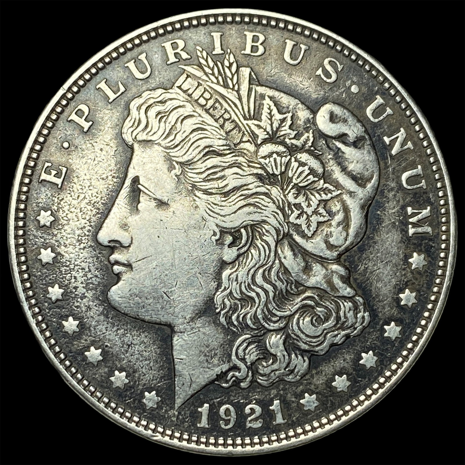 1921 Silver Morgan Dollar NEARLY UNCIRCULATED