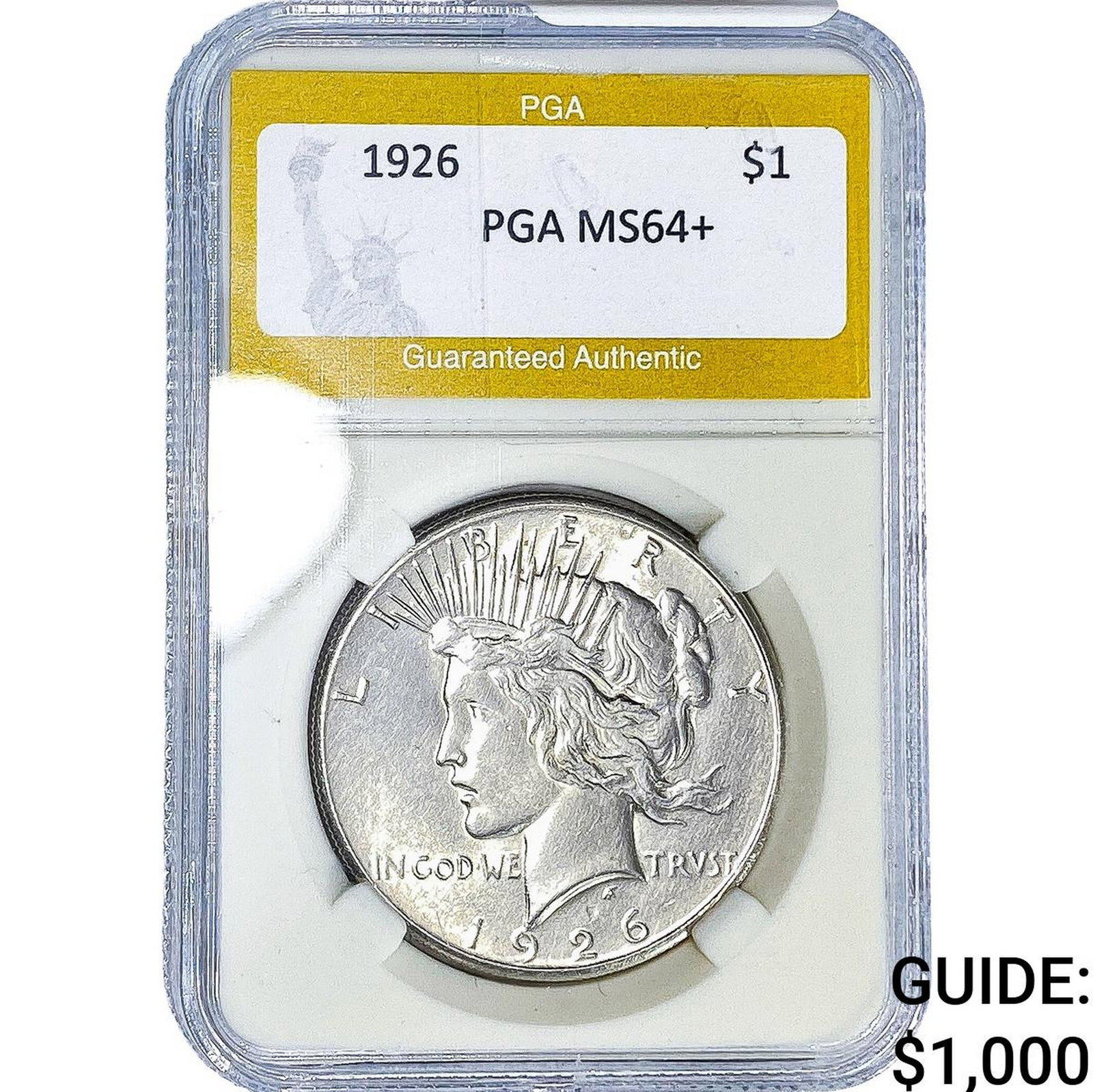 1926 Silver Peace Dollar PGA MS64+