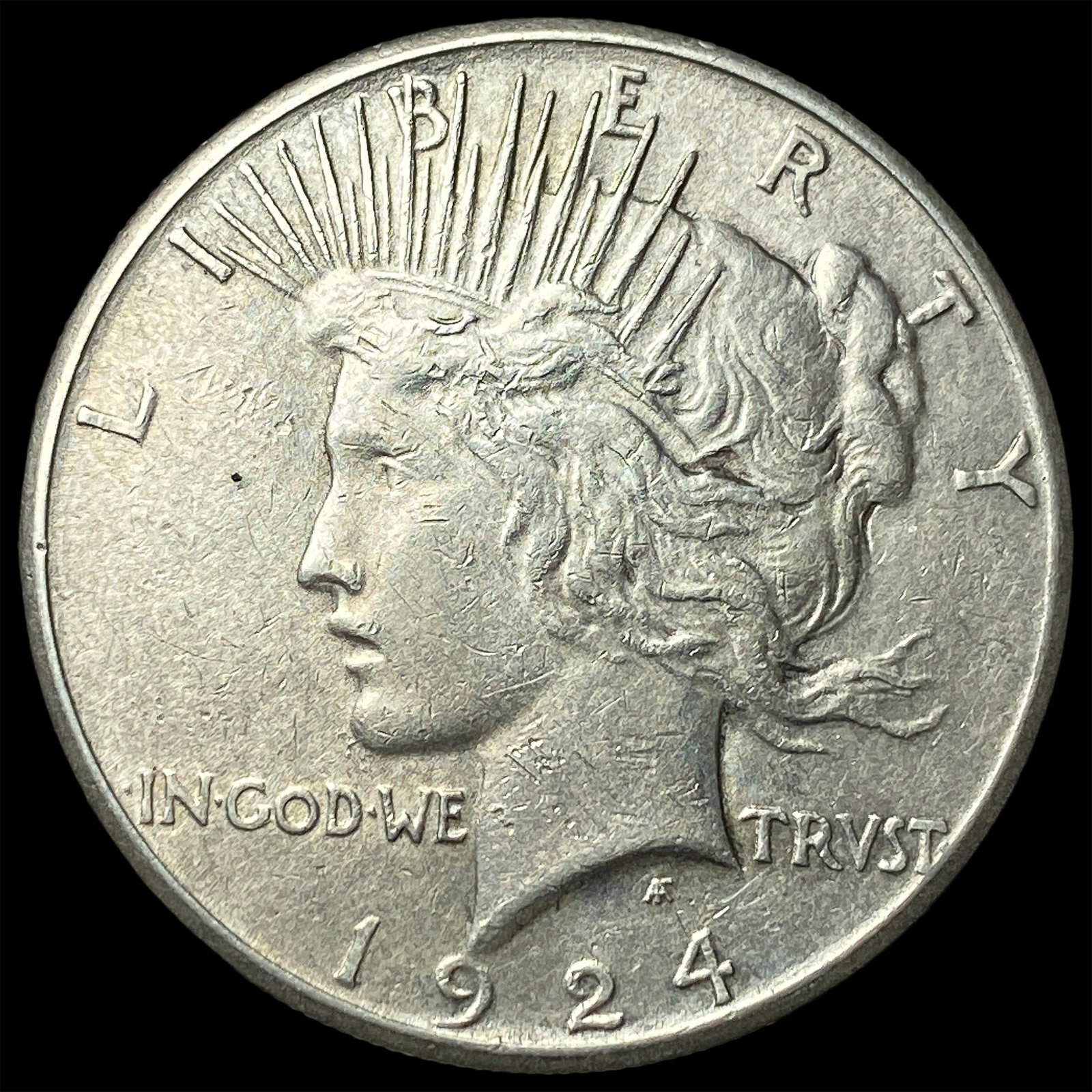 1924 Peace Silver Dollar CHOICE AU
