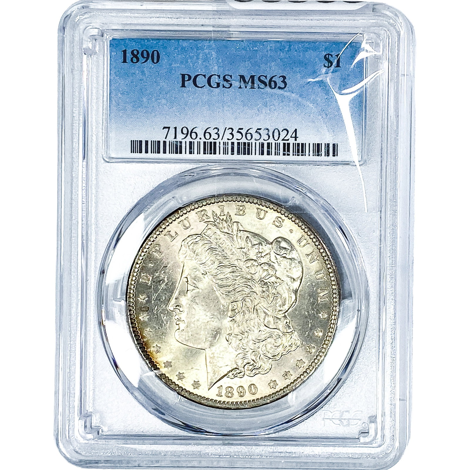 1890 Morgan Silver Dollar PCGS MS63