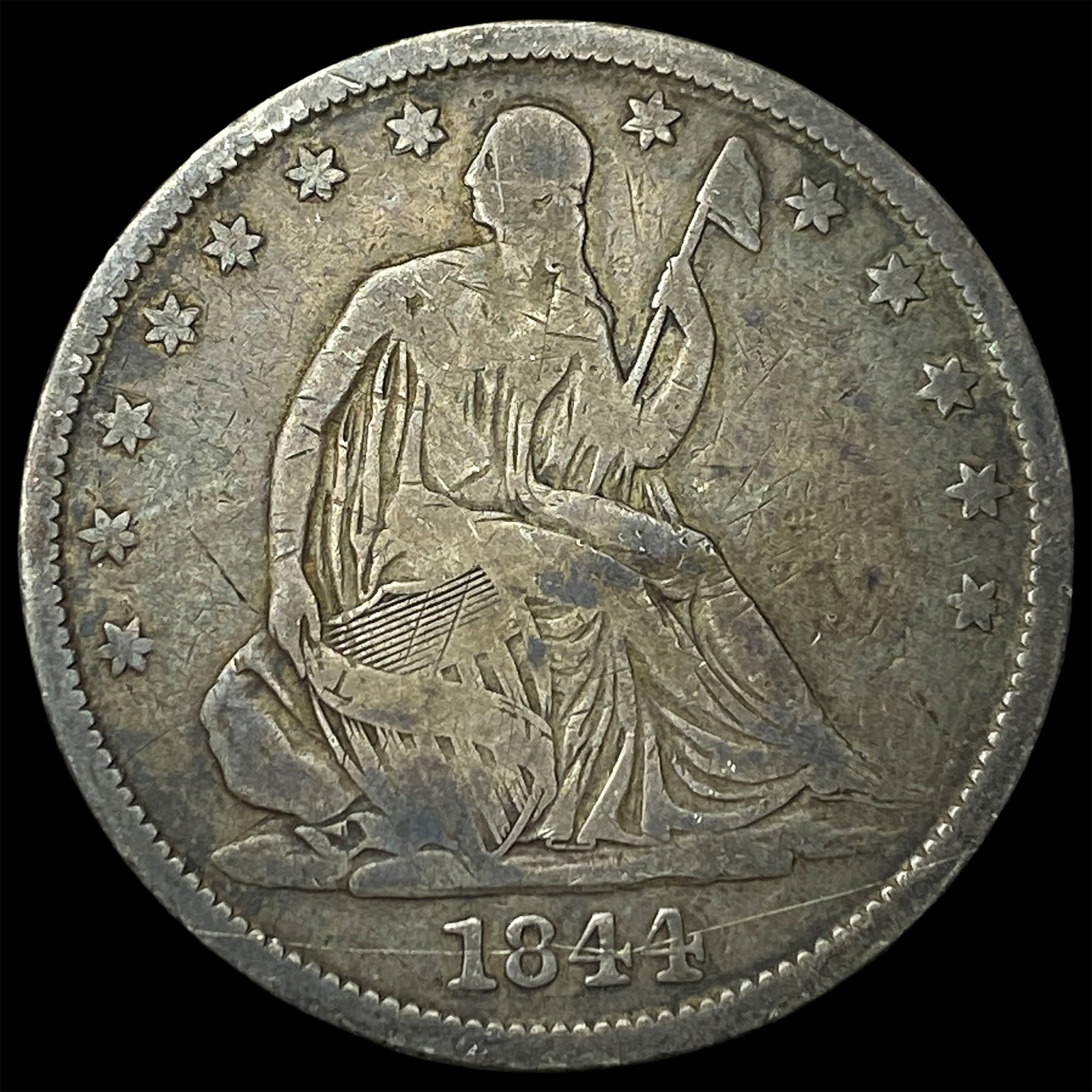 1844-O Silver Half Dollar LIGHTLY CIRCULATED (1 of 2)