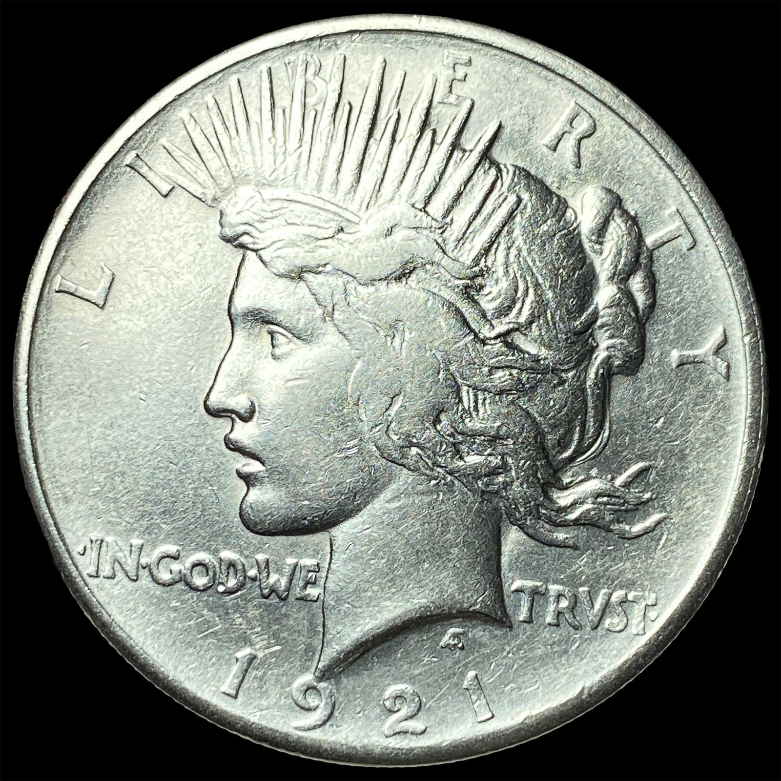 1921 Silver Peace Dollar CLOSELY UNCIRCULATED: 1921 Silver Peace Dollar CLOSELY UNCIRCULATED