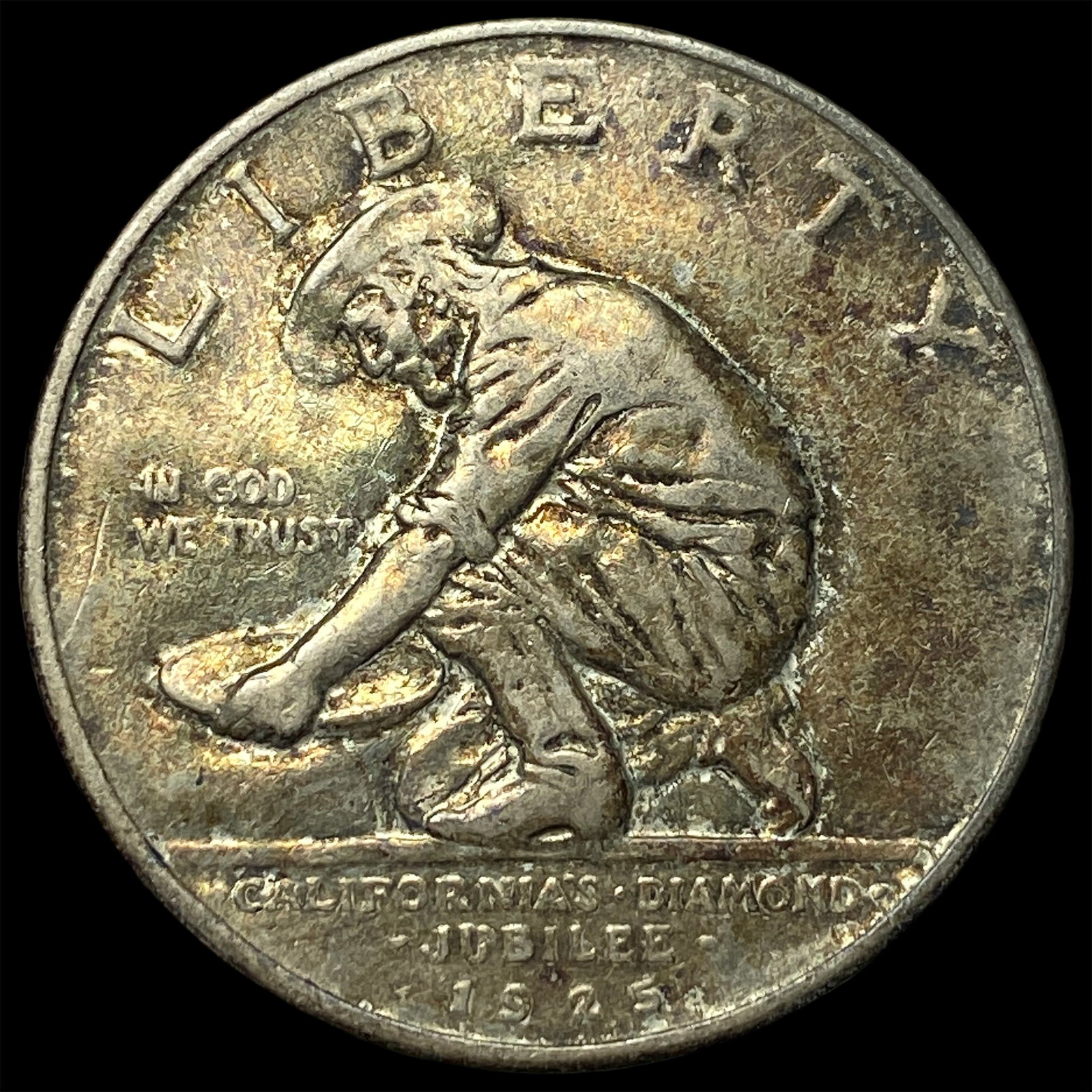 1925-S Silver California Diamond Jubilee Half Dollar CHOICE AU: 1925-S Silver California Diamond Jubilee Half Dollar CHOICE AU