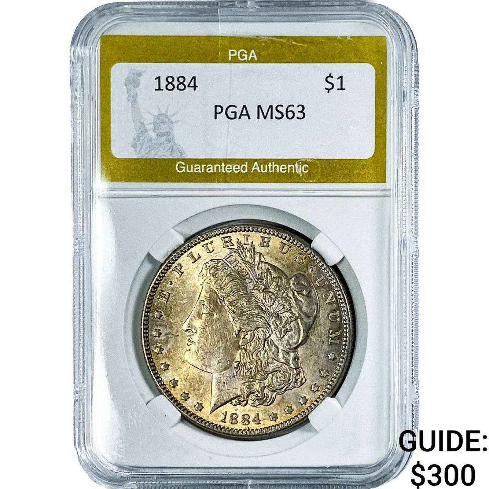 1884 Morgan Silver Dollar PGA MS63