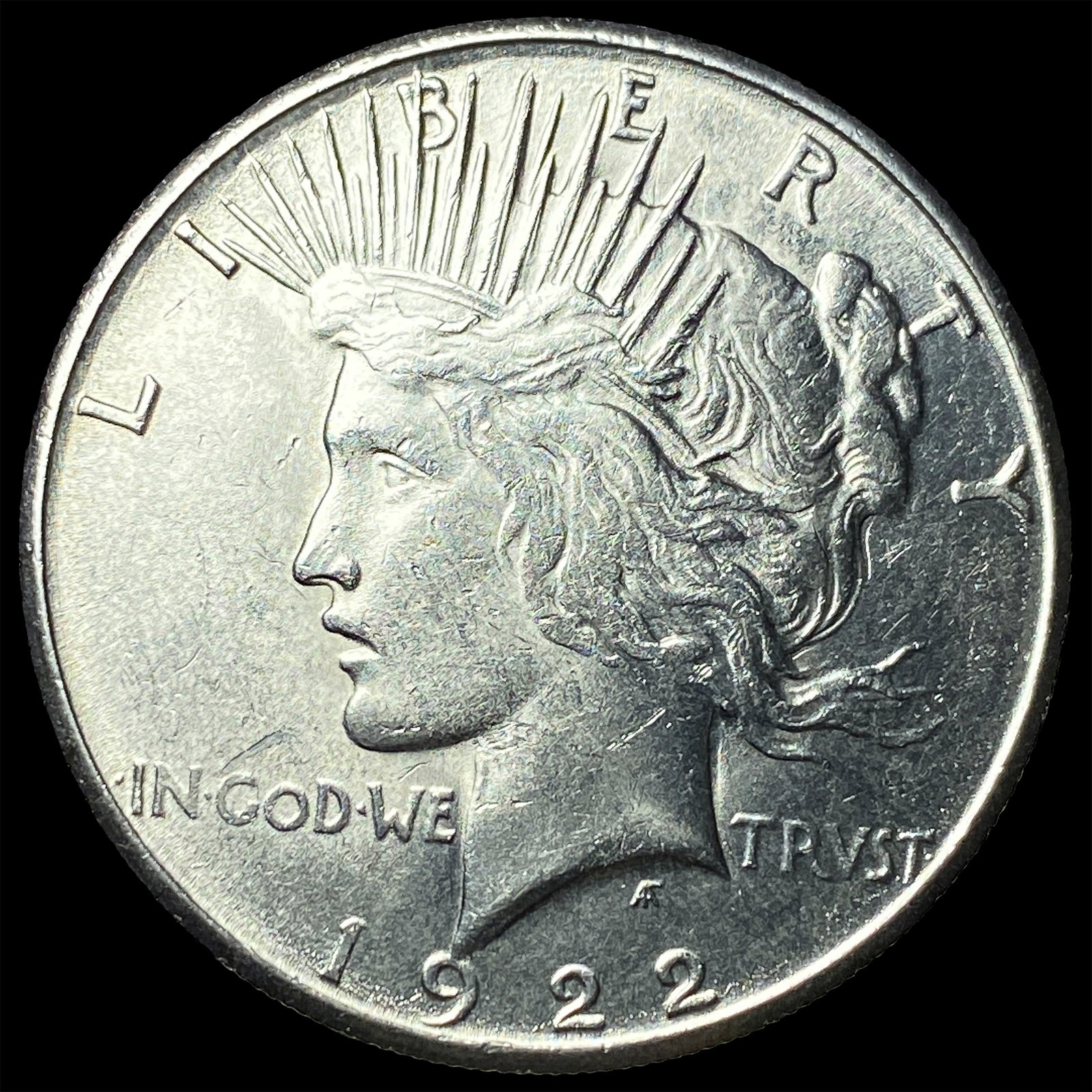 1922 Silver Peace Dollar CHOICE BU (1 of 2)